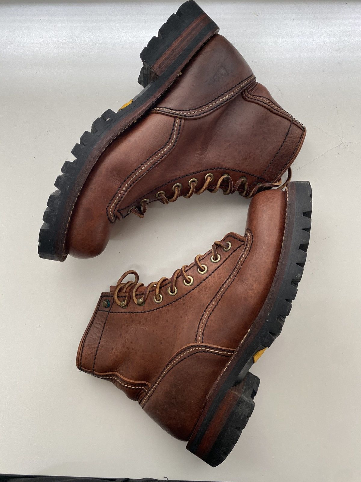 LONE WOLF × Sugar Cane Vintage Sugar Cane Lone Wolf logger with vibram lug sole Size US 7.5 / EU 40-41 - 5 Thumbnail