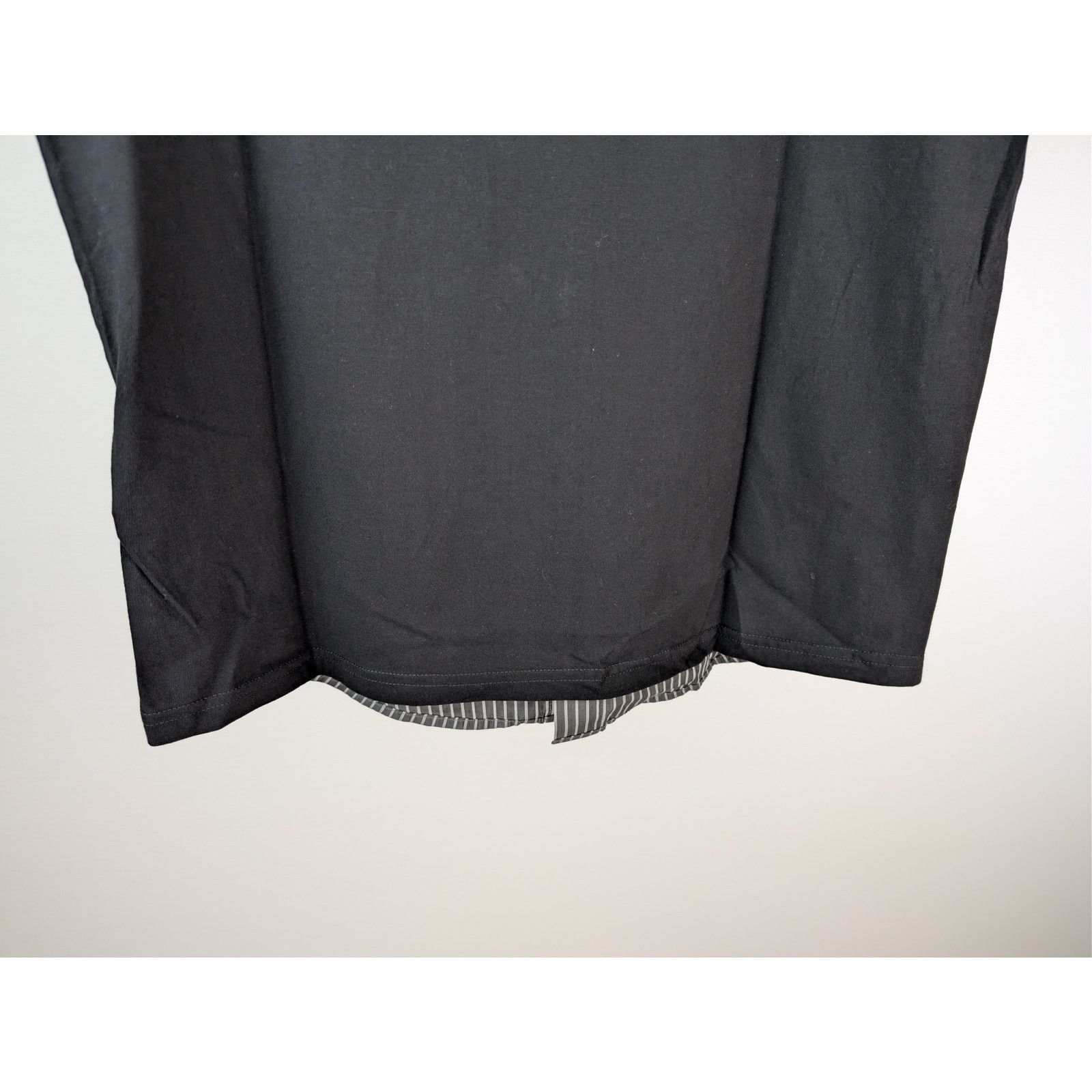 Maison Margiela o1rshd1 striped button-up t-shirt in Black Size US M / EU 48-50 / 2 - 13 Thumbnail