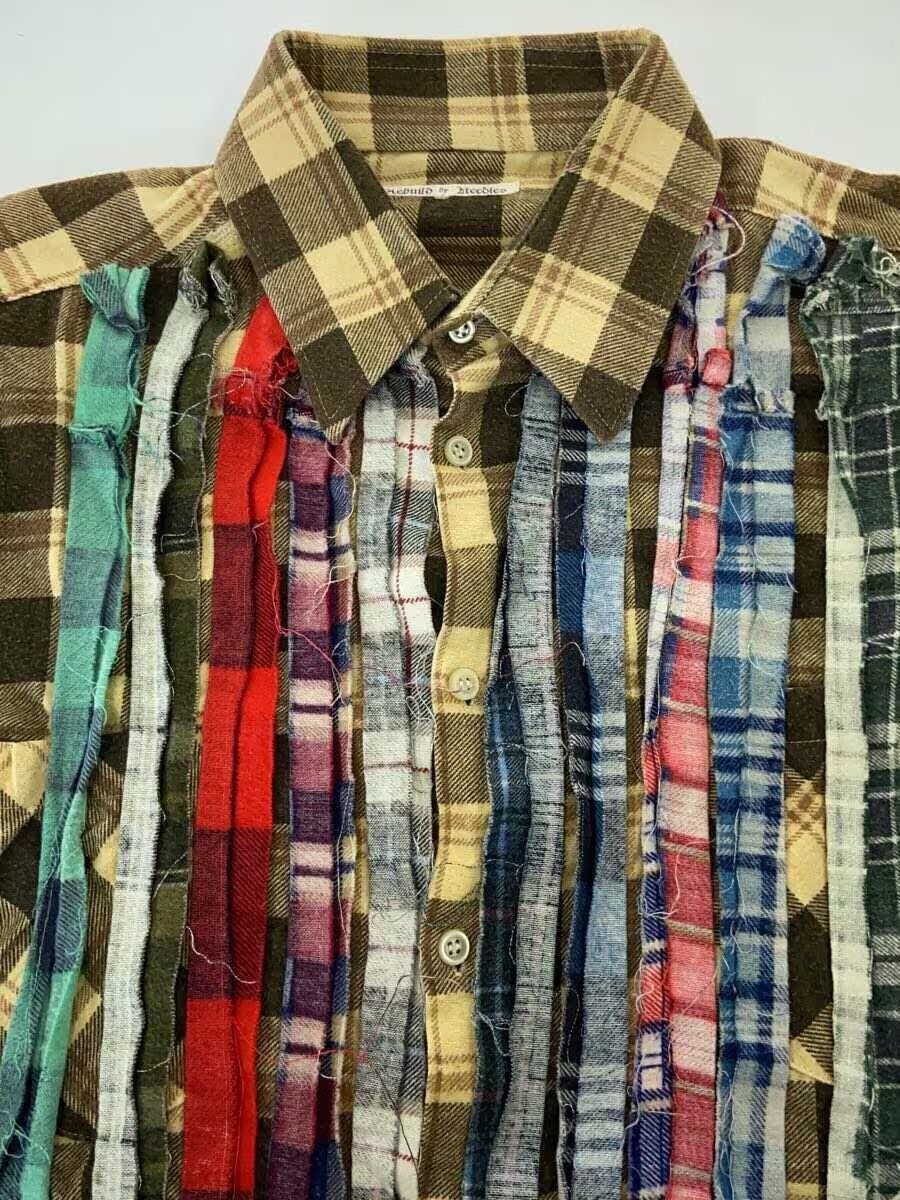 Needles Reconstructed Rebuild Flannel Button Shirt Size US L / EU 52-54 / 3 - 3 Thumbnail