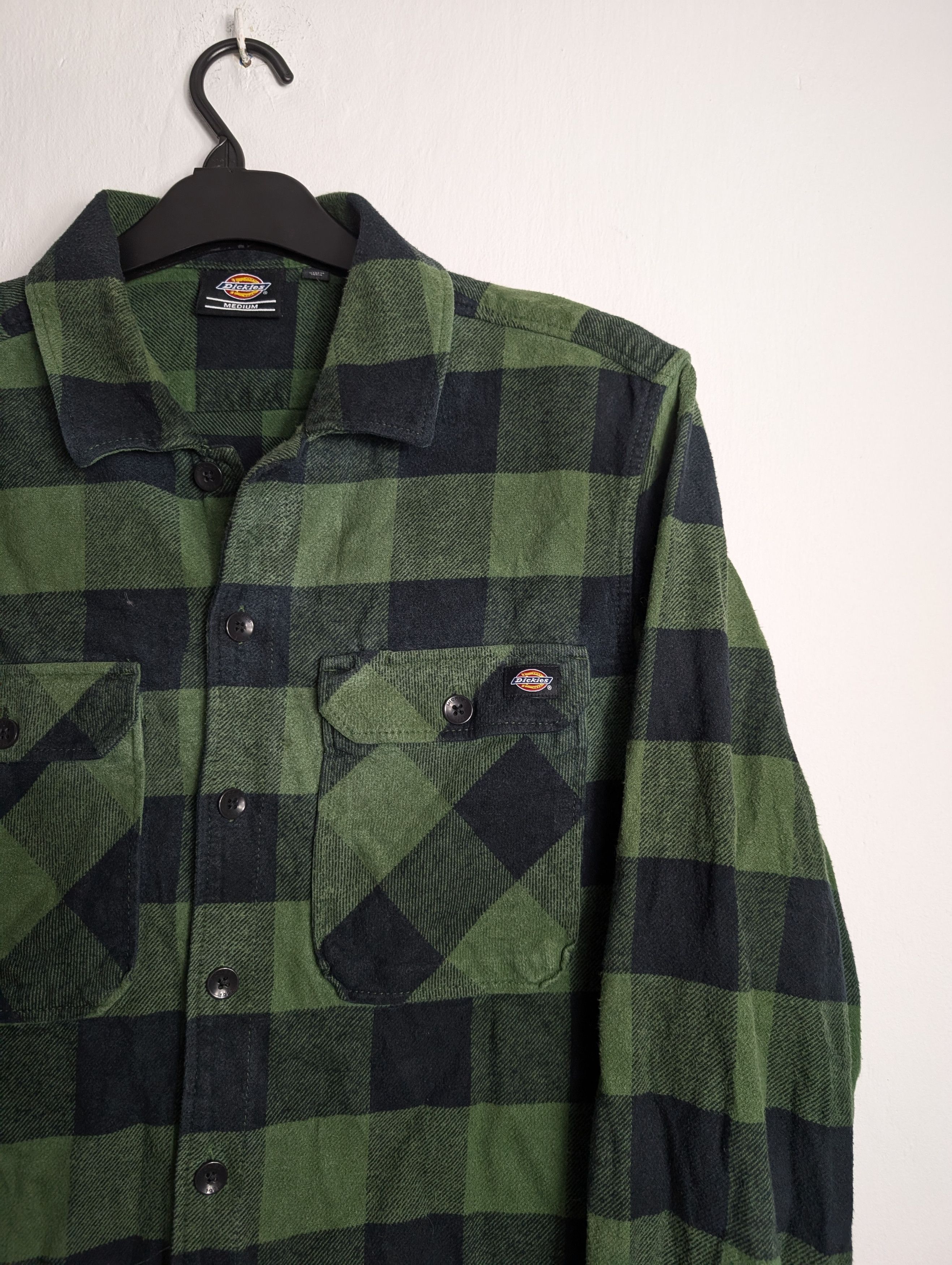 Dickies Dickies Black White Flannel Shirt Skate Size US M / EU 48-50 / 2 - 2 Thumbnail