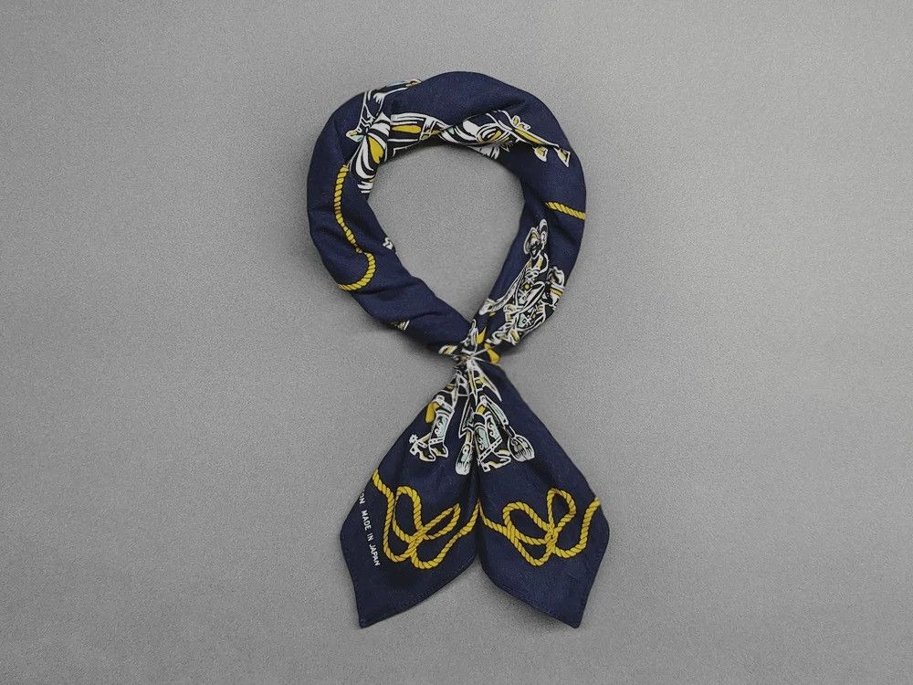 RRL Ralph Lauren RRL INDIGO Bandana COTTON Scarf handkerchief Size ONE SIZE - 6 Thumbnail