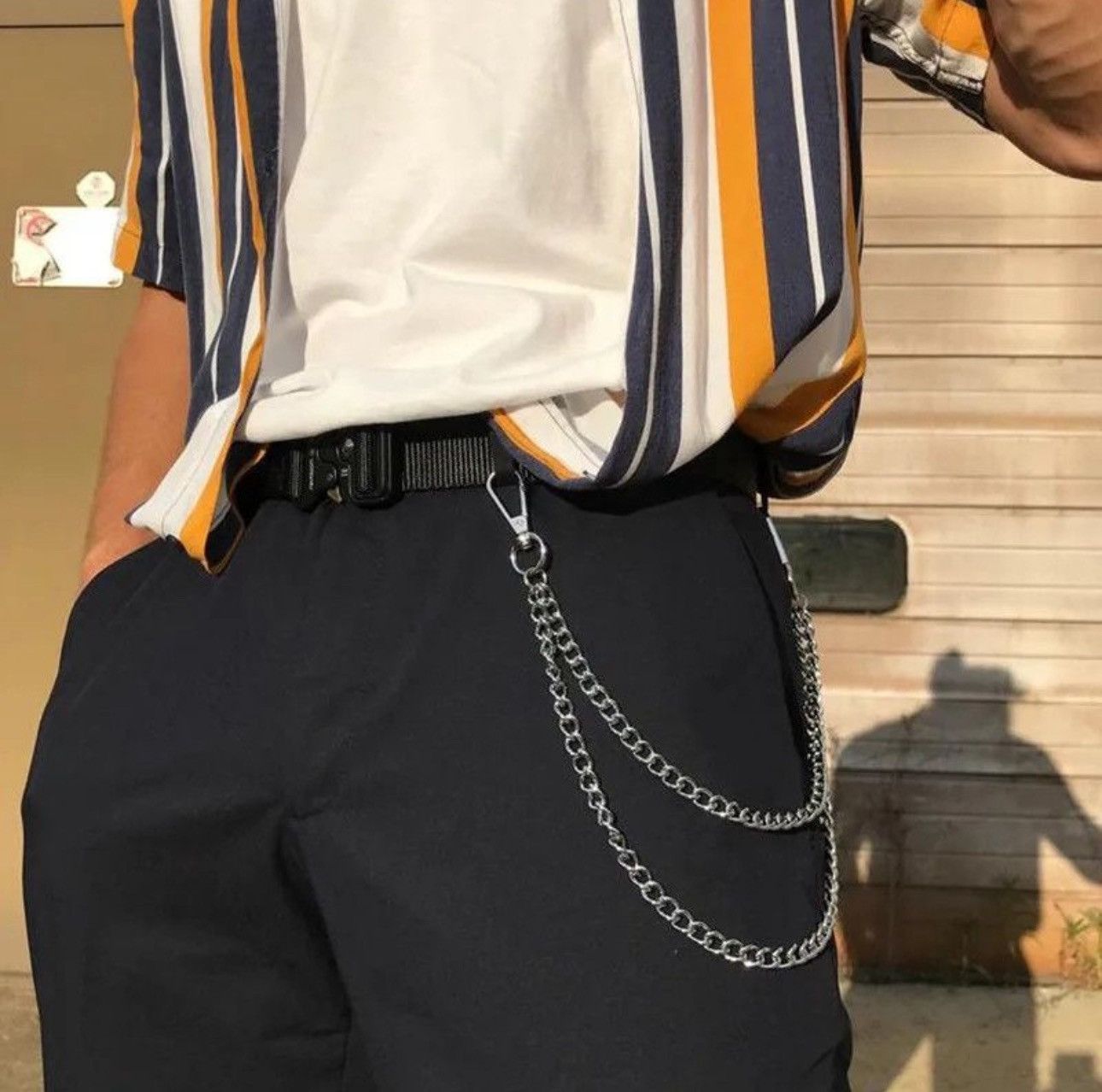 Japanese Brand 35cm + 45cm Double Chain Simple Wallet Safety Chain Size ONE SIZE - 1 Thumbnail