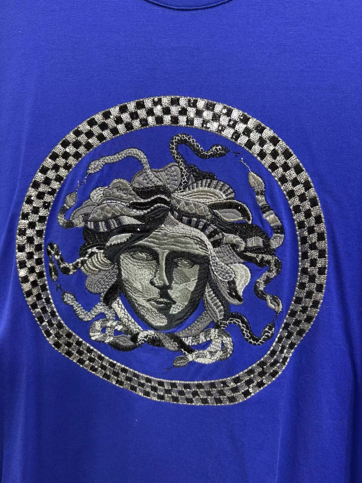 Versace Versace Men's Blue T-shirt K29 Size US L / EU 52-54 / 3 - 3 Thumbnail