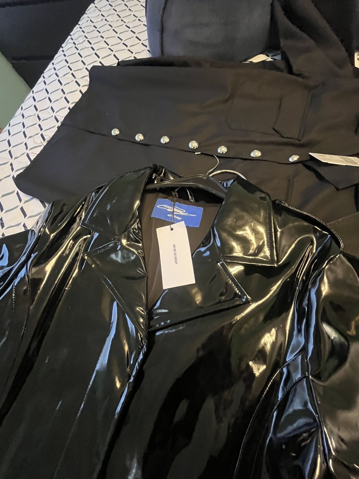 Anton Belinskiy × Designer Black Vinyl Coat Size US S / EU 44-46 / 1 - 10 Thumbnail