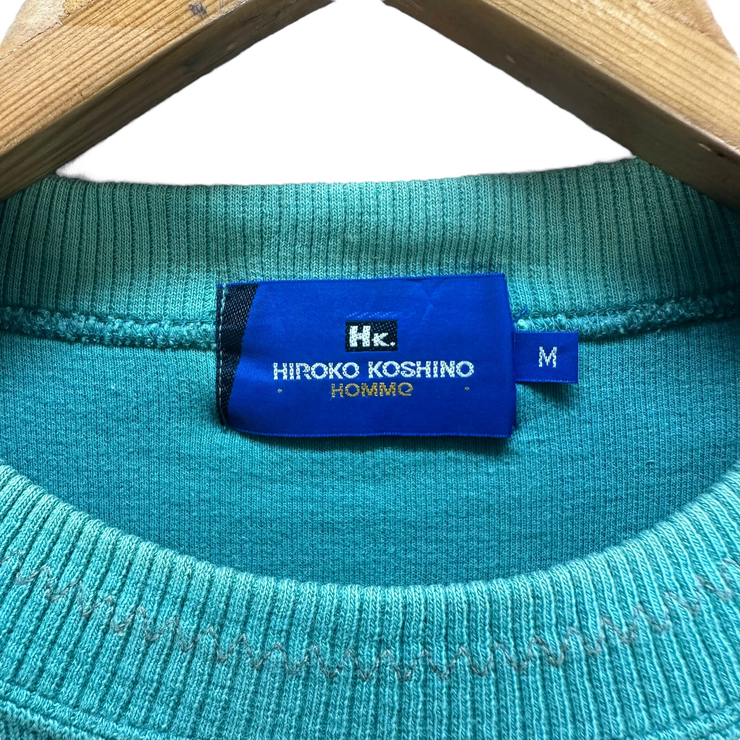 Hiroko Koshino Homme VINTAGE HIROKO KOSHINO HOMME BIG LOGO SWEATSHIRTS #8483-011 Size US M / EU 48-50 / 2 - 7 Thumbnail
