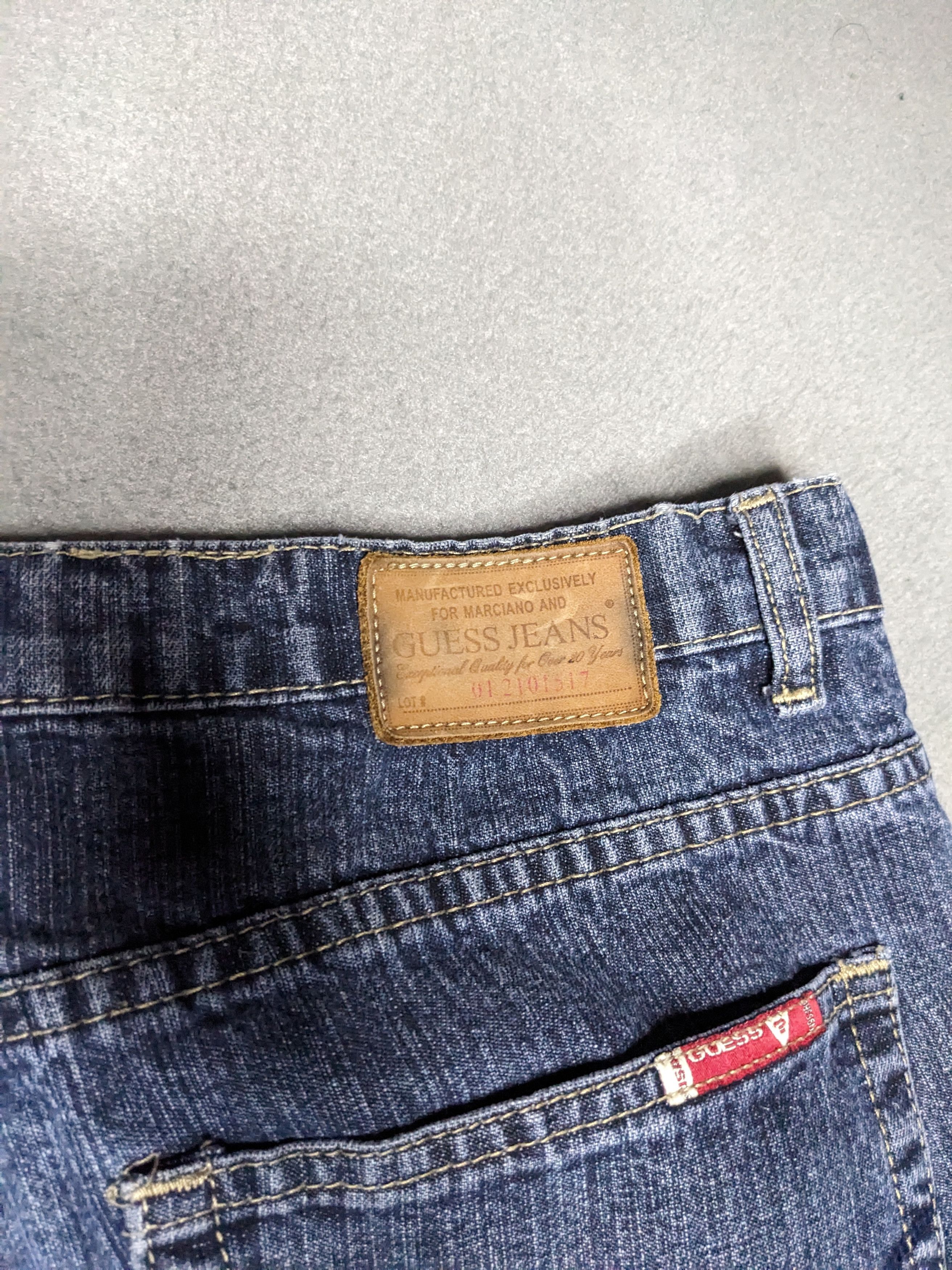 Guess VTG Guess Jeans Cropped Denim Wide Baggy Mens 34x26 Y2K USA Size US 34 / EU 50 - 11 Thumbnail