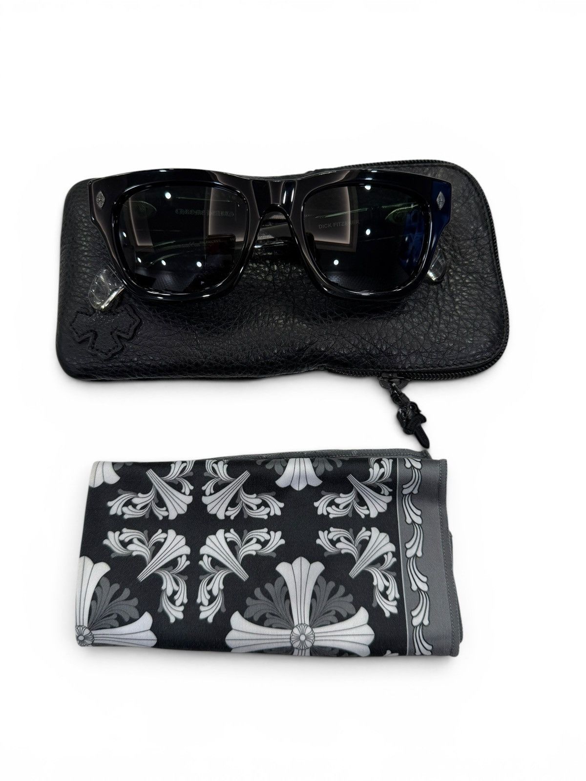 Chrome Hearts Chrome Hearts Dick Fitzener Smoke/Black Sunglasses Size ONE SIZE - 11 Thumbnail