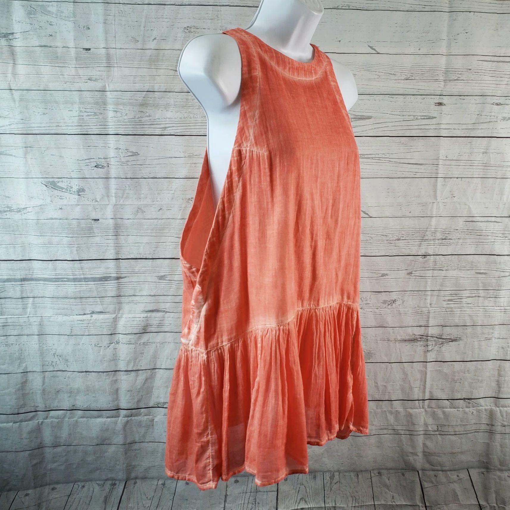 Free People Free People Womens Breathless Moments Tunic XS Red Sleeveless Shirt Blouse Casual Tunic Mens? Size XS / US 0-2 / IT 36-38 - 3 Thumbnail