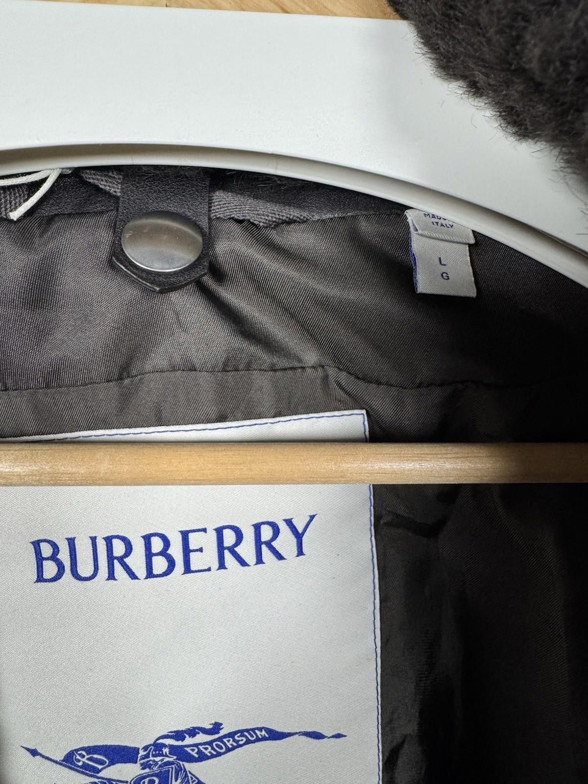 Burberry Burberry Shearling-Collar Long Sleeved Calf Grain Leather Size US L / EU 52-54 / 3 - 9 Thumbnail