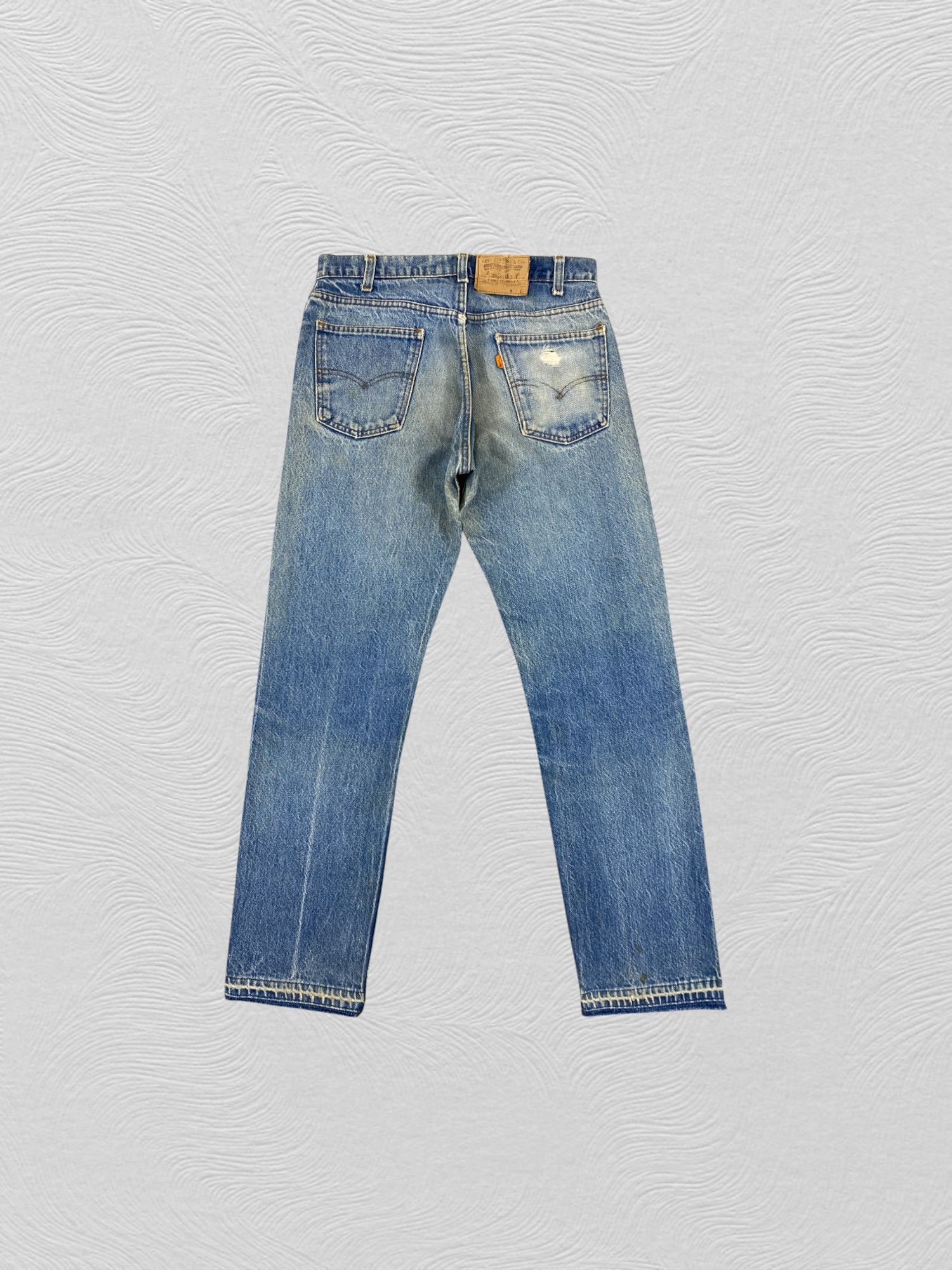 Vintage Distressed Vintage 80s Levi's Big E Orange Tab 31x30 JN3502 Size US 31 - 2 Thumbnail