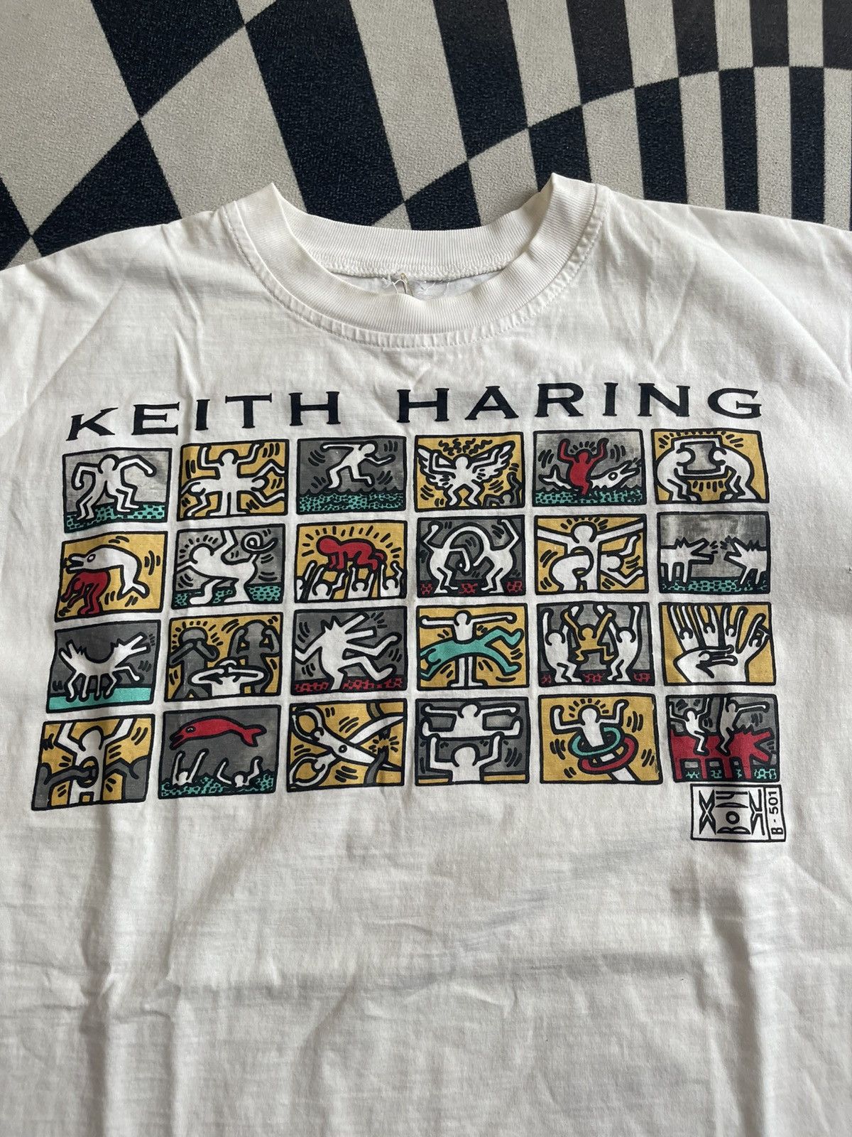 Keith Haring Vintage Keith Haring "Icons" Multi-Panel Graphic Tee Size US L / EU 52-54 / 3 - 3 Thumbnail