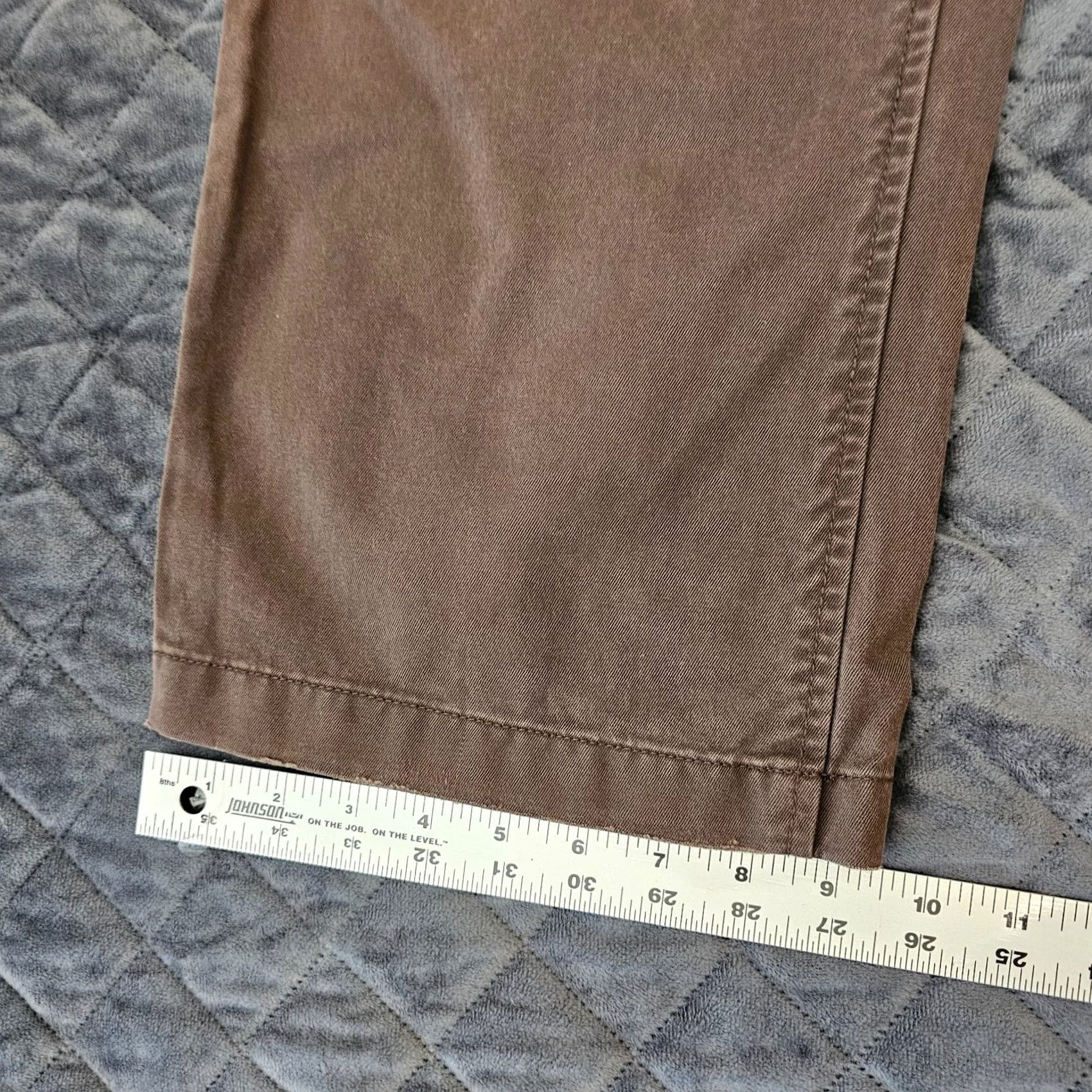 Old Navy Old Navy Womens Brown Low Waist Stretch Straight Chino Casual Crop Pants Size 12 Size 34" / US 12 / IT 48 - 6 Thumbnail
