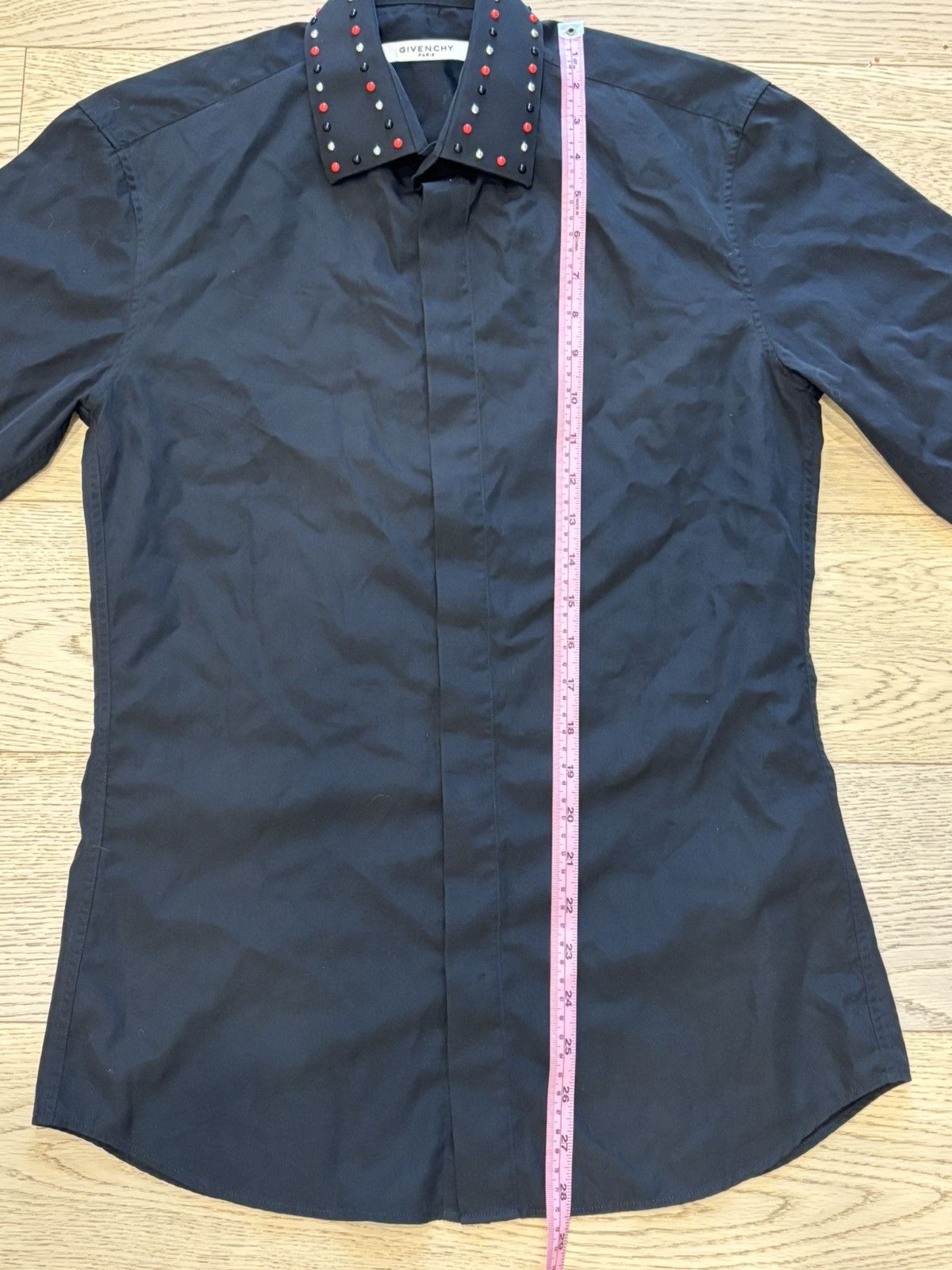 Givenchy Givenchy Studded Collar Long Sleeve Shirt Size 38 Mens Size US M / EU 48-50 / 2 - 10 Thumbnail