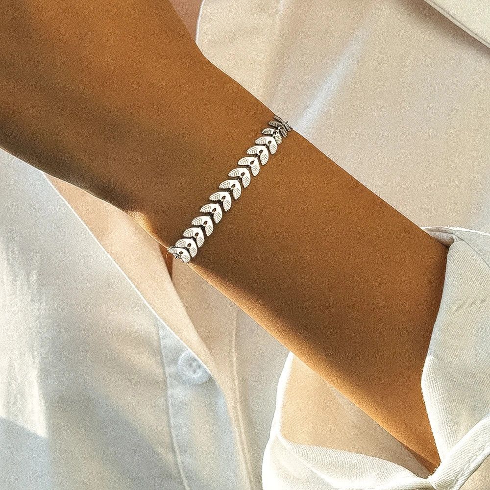Jewelry Ear Wheat Arrow Chain Bracelet Size ONE SIZE - 3 Thumbnail