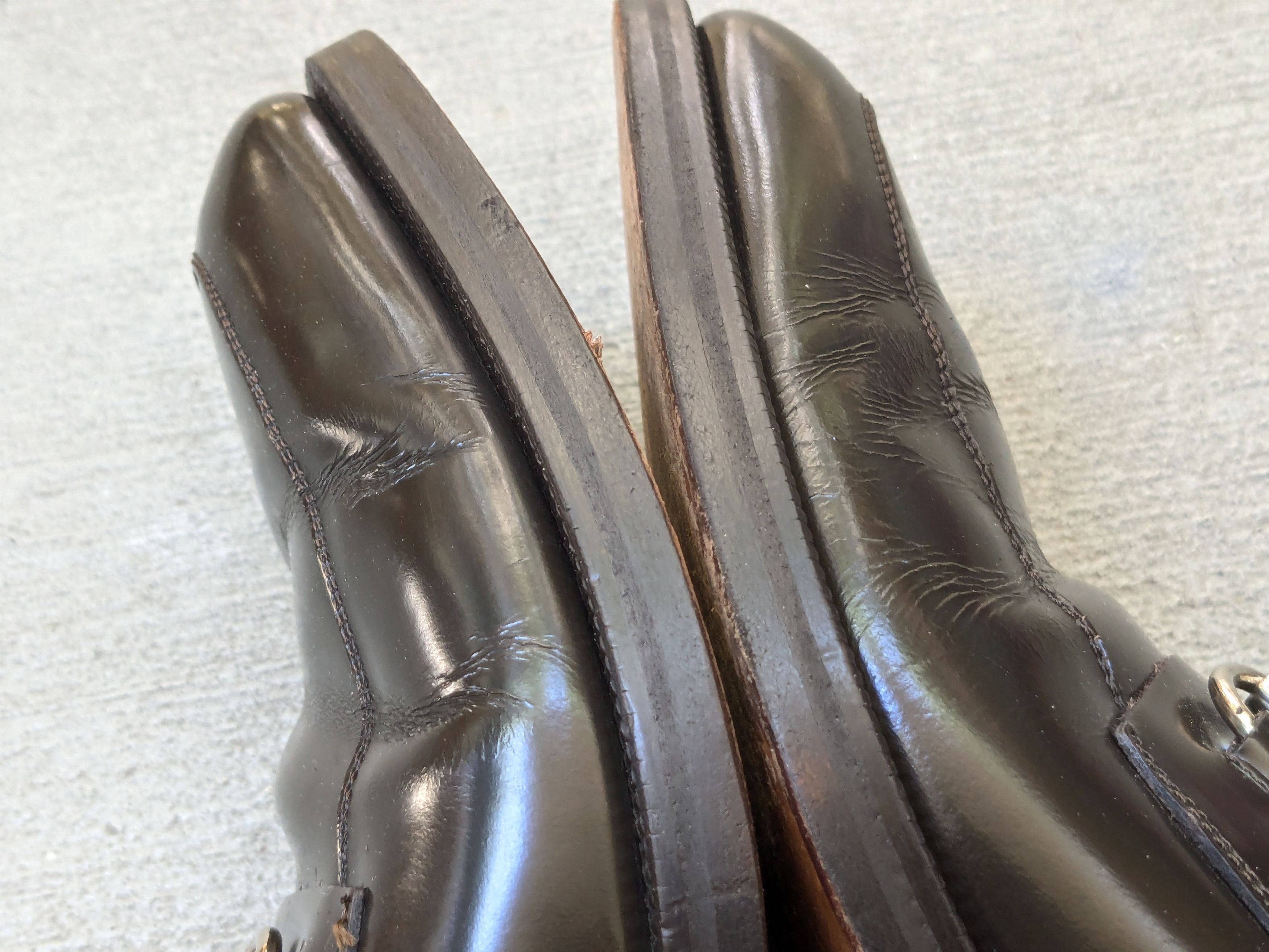 Gucci × Vintage Gucci Horsebit Loafers Brown 10 Slip Ons Snaffle Leather Size US 10 / EU 43 - 8 Thumbnail