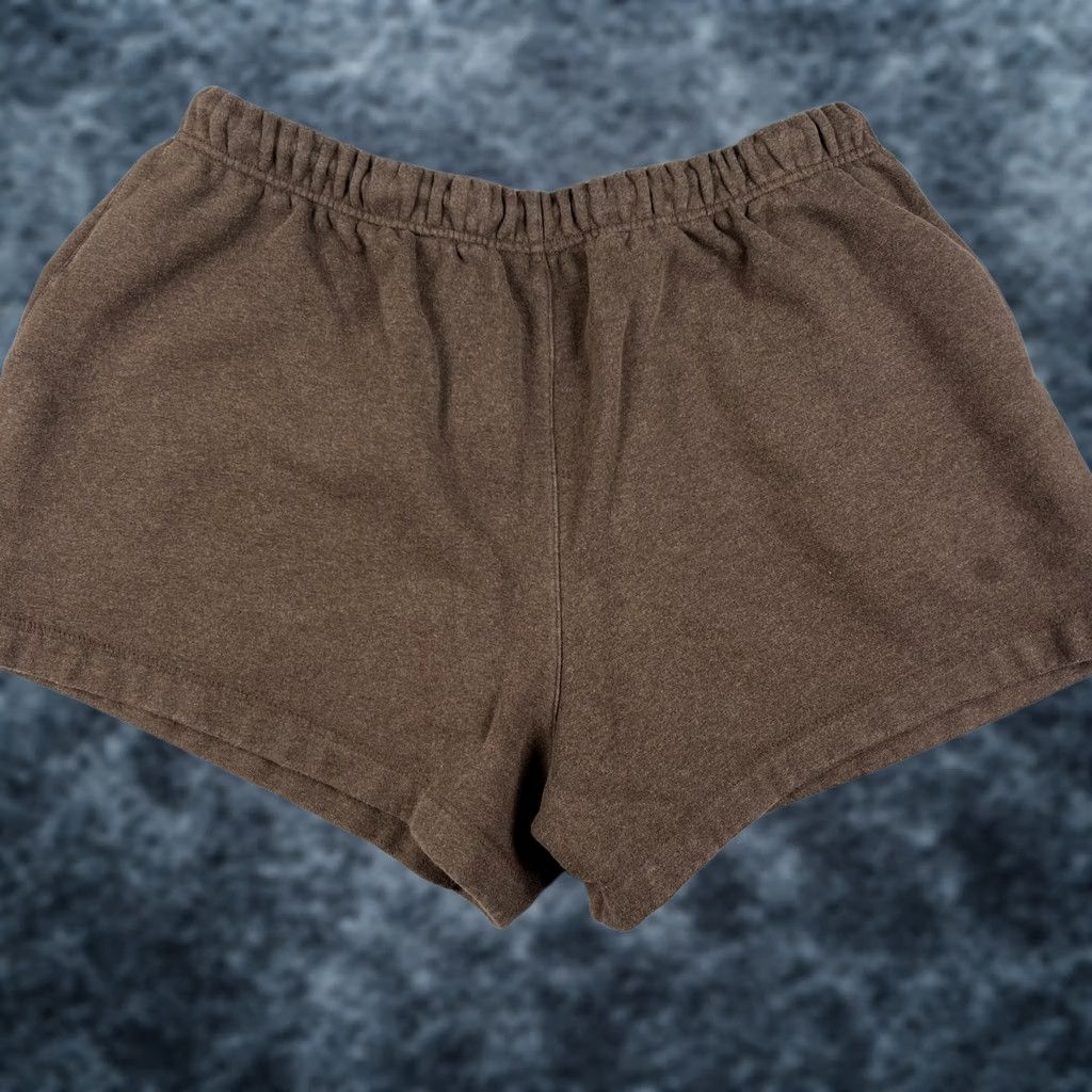 Vintage Fear of God Essentials Sweat Shorts Fleece Drawstring 2XL Mens Brown Size US 39 - 1 Thumbnail