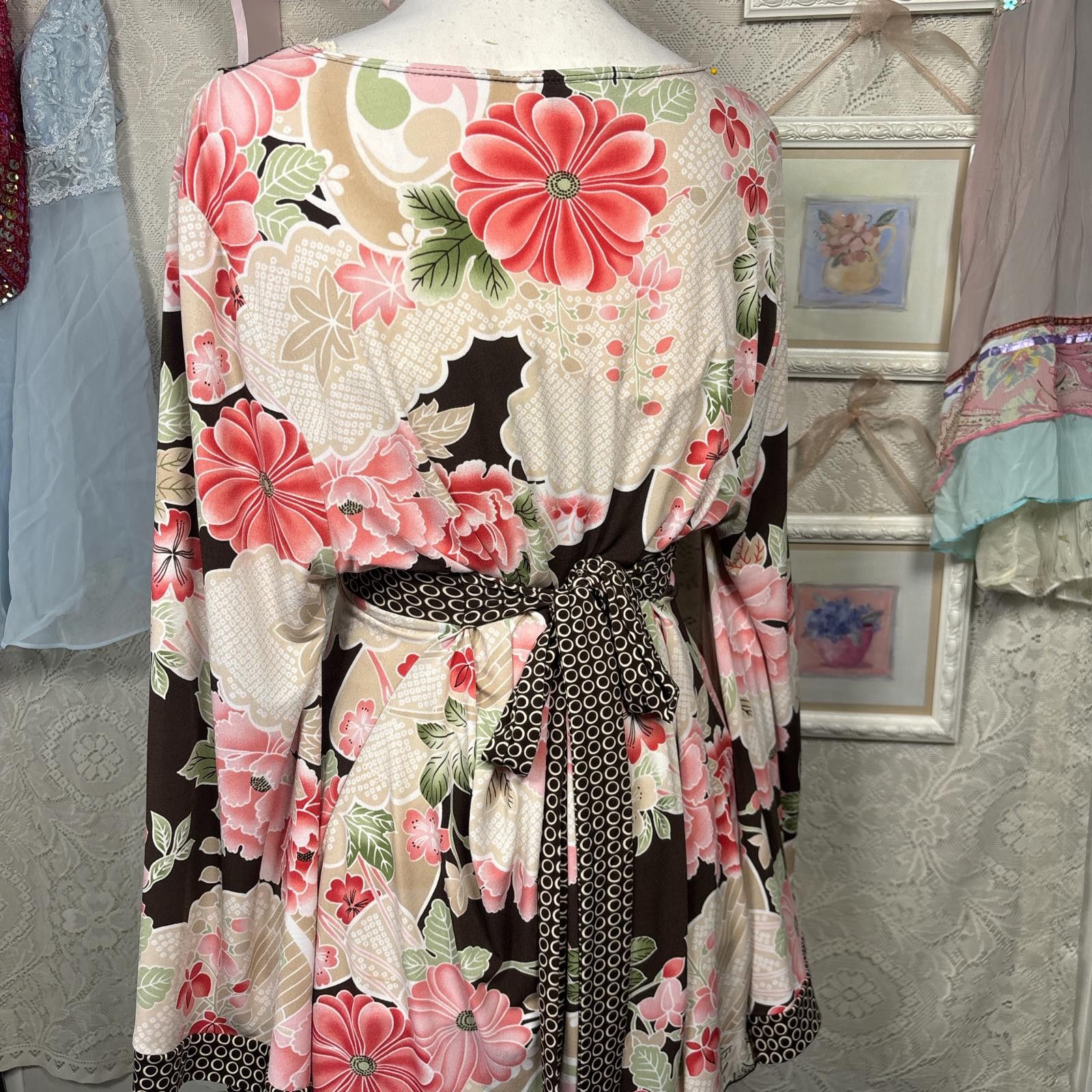 Other vintage floral tie back fairy core blouse Size XL / US 12-14 / IT 48-50 - 3 Thumbnail