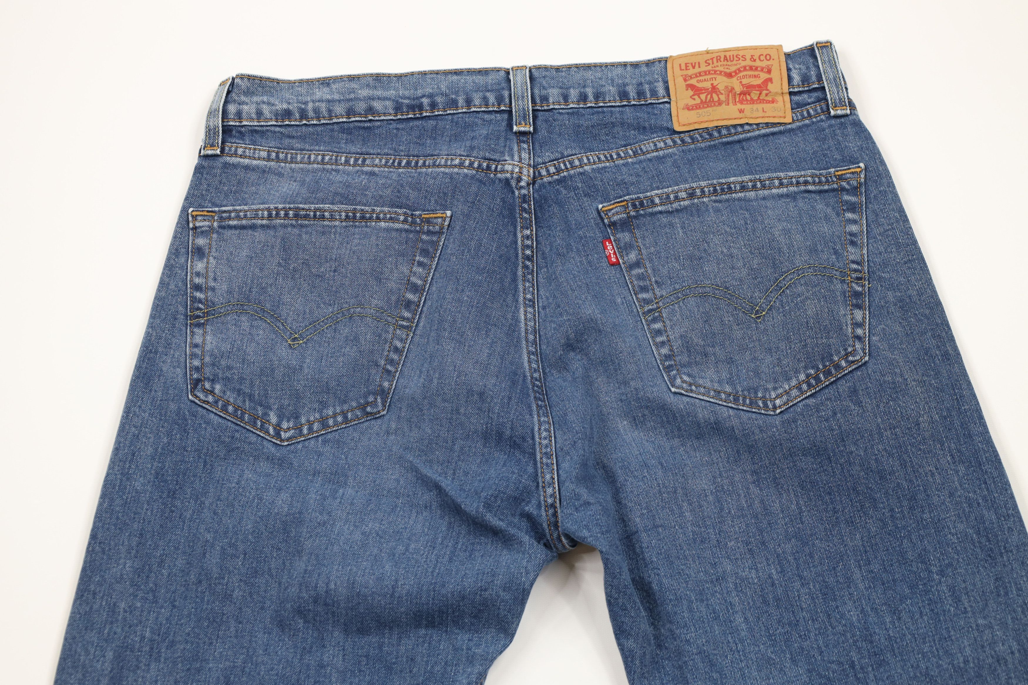 Levi's × Vintage Vintage Y2K Levis Stretch Regular Fit Denim Jeans Blue Size US 34 / EU 50 - 11 Thumbnail