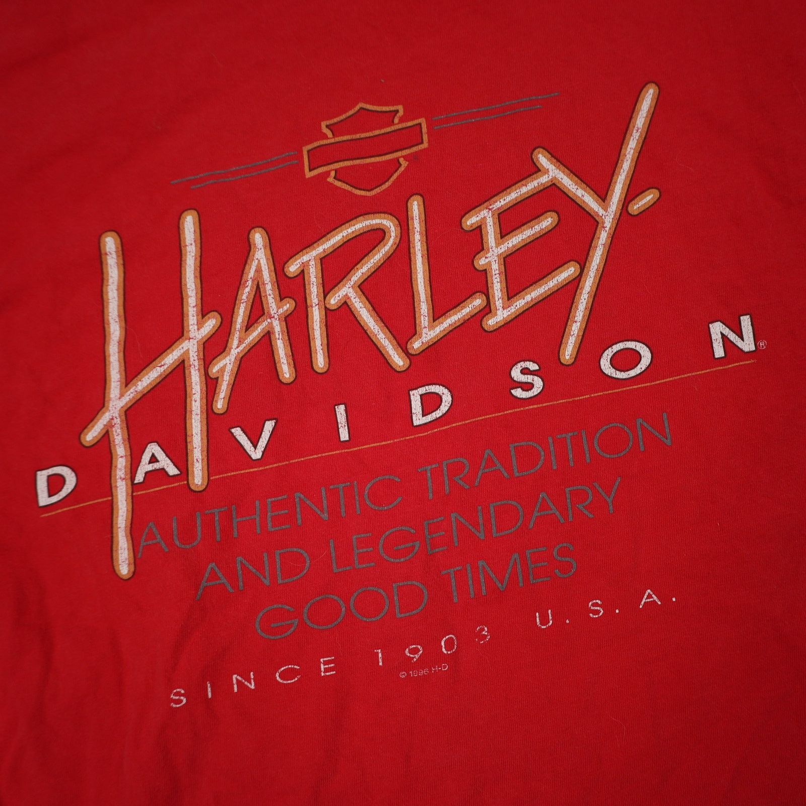 Harley Davidson × Vintage Vintage Harley Davidson of Las Vegas Graphic T Shirt Size US L / EU 52-54 / 3 - 3 Thumbnail