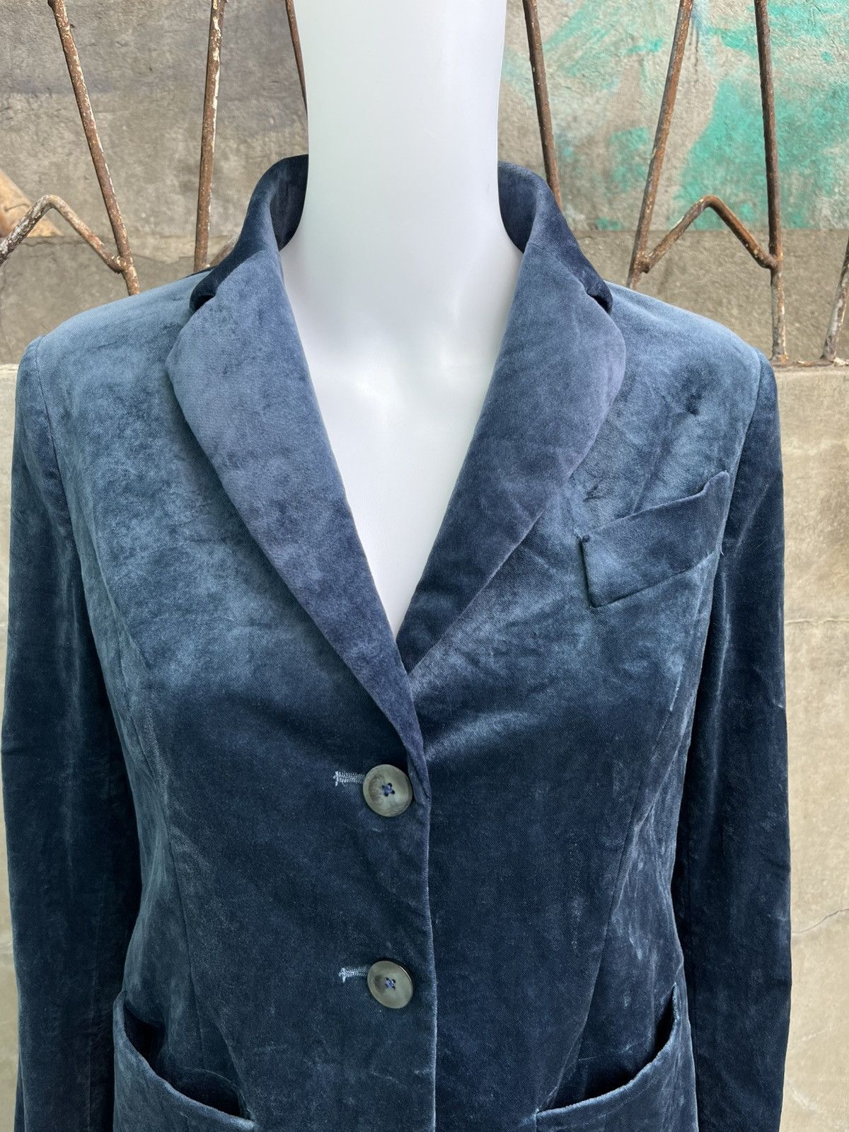 Comme des Garcons Single Breasted Velvet Blazer Size M / US 6-8 / IT 42-44 - 4 Thumbnail