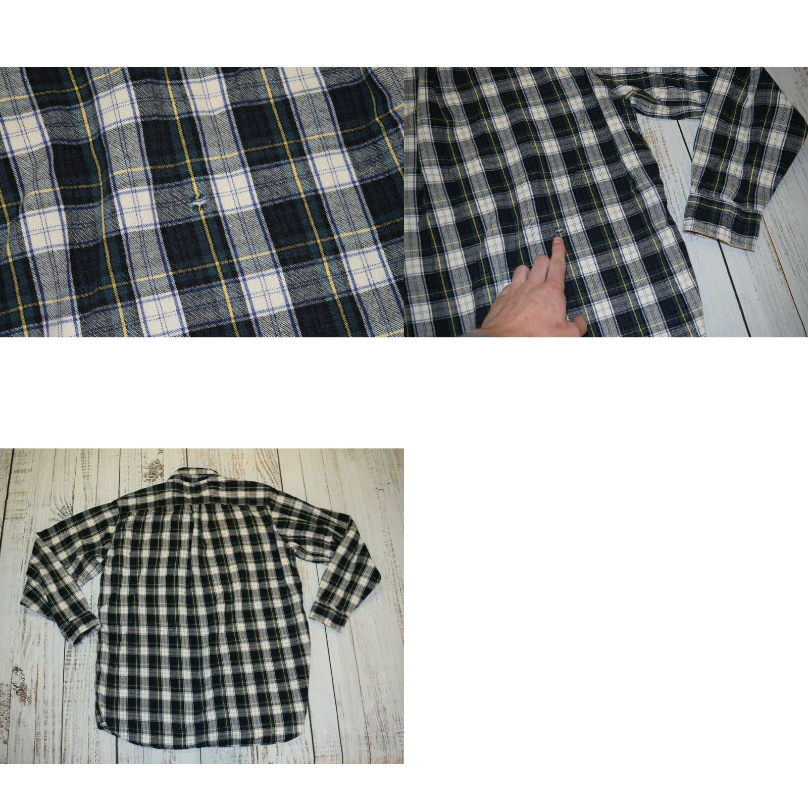 Vintage LL Bean Scotch Plaid Flannel Shirt Large Tall LT Green 100% Cotton Button-Up Shirt, Men, Vintage? No (adjust). Size US L / EU 52-54 / 3 - 8 Thumbnail