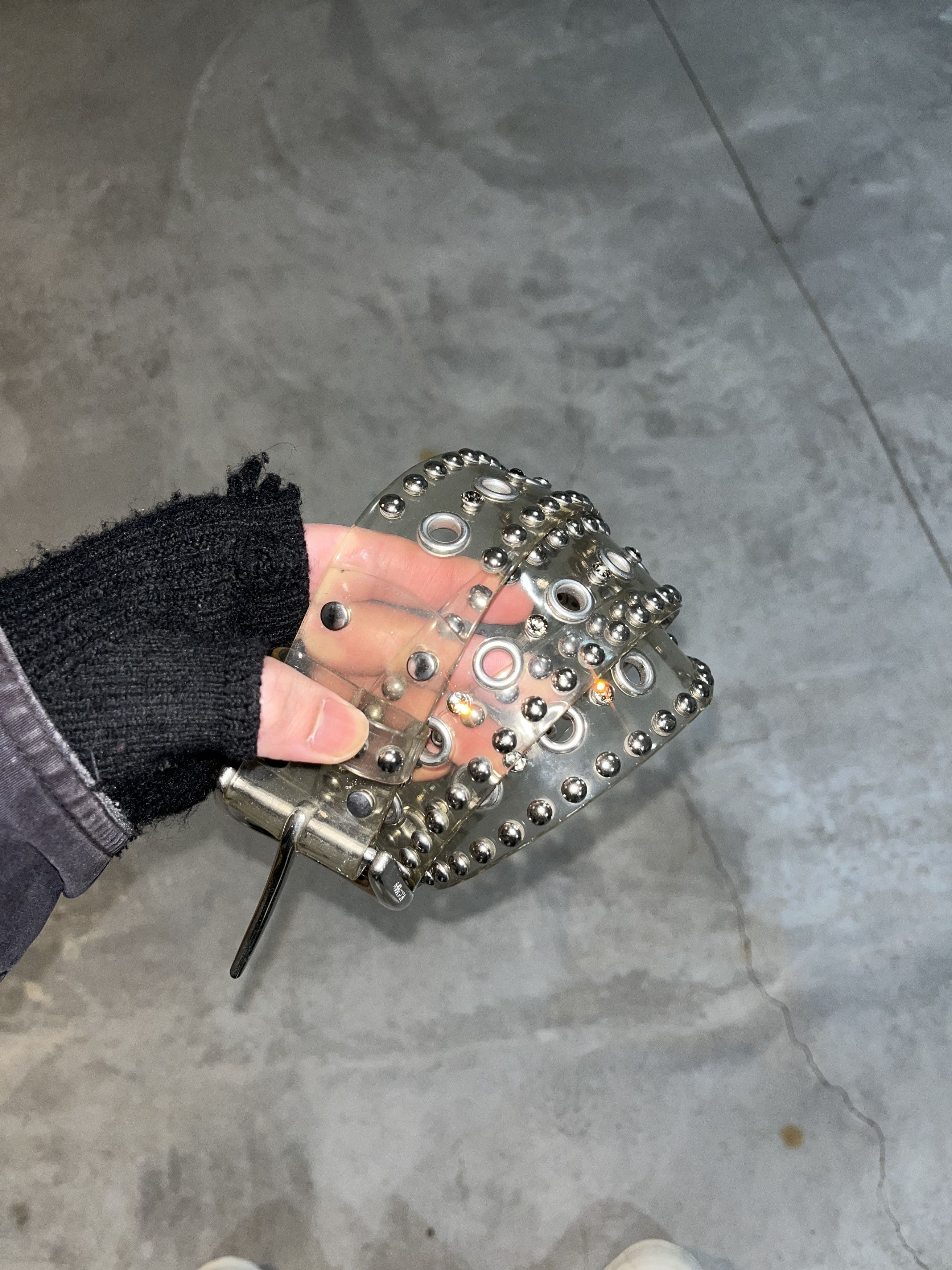 Hysteric Glamour Clear PVC Swarvoski Studded belt Size ONE SIZE - 7 Thumbnail