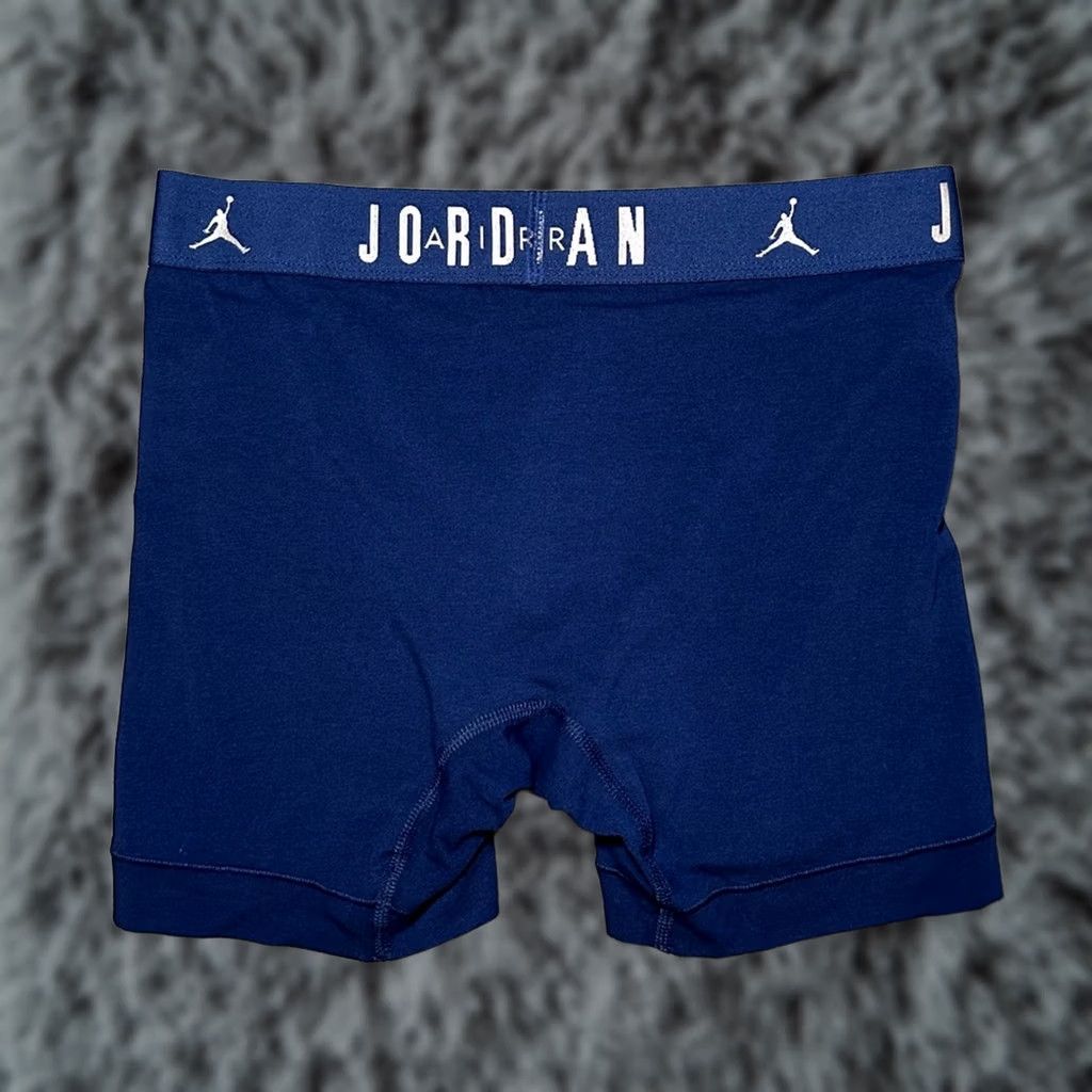 Nike Nike Air Jordan Flight Cotton Stretch Boxer Brief Underwear S Navy Blue Mens Small NWOT Size 36R - 1 Thumbnail