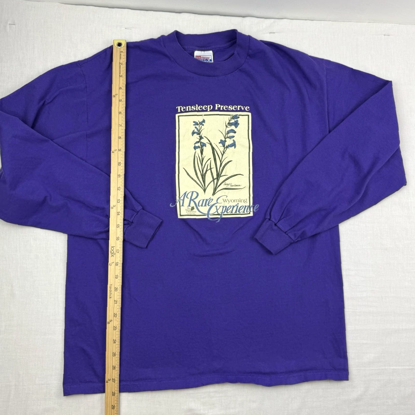 Hanes Vintage, Yes, Vintage Plant Nature T Shirt Adult XL Purple Tensleep Preserve Flower 90s Size US XL / EU 56 / 4 - 6 Thumbnail