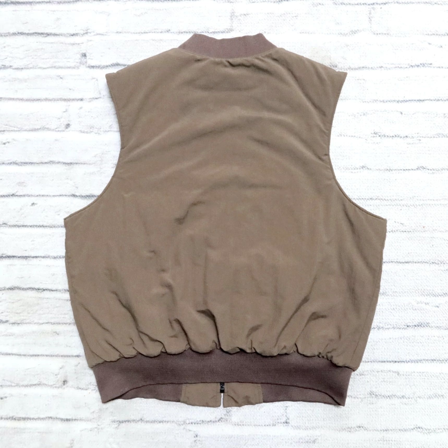 Vintage VINTAGE Muni San Francisco Patch Quilted Puffer Vest L Brown Mens Vest Size US L / EU 52-54 / 3 - 6 Thumbnail
