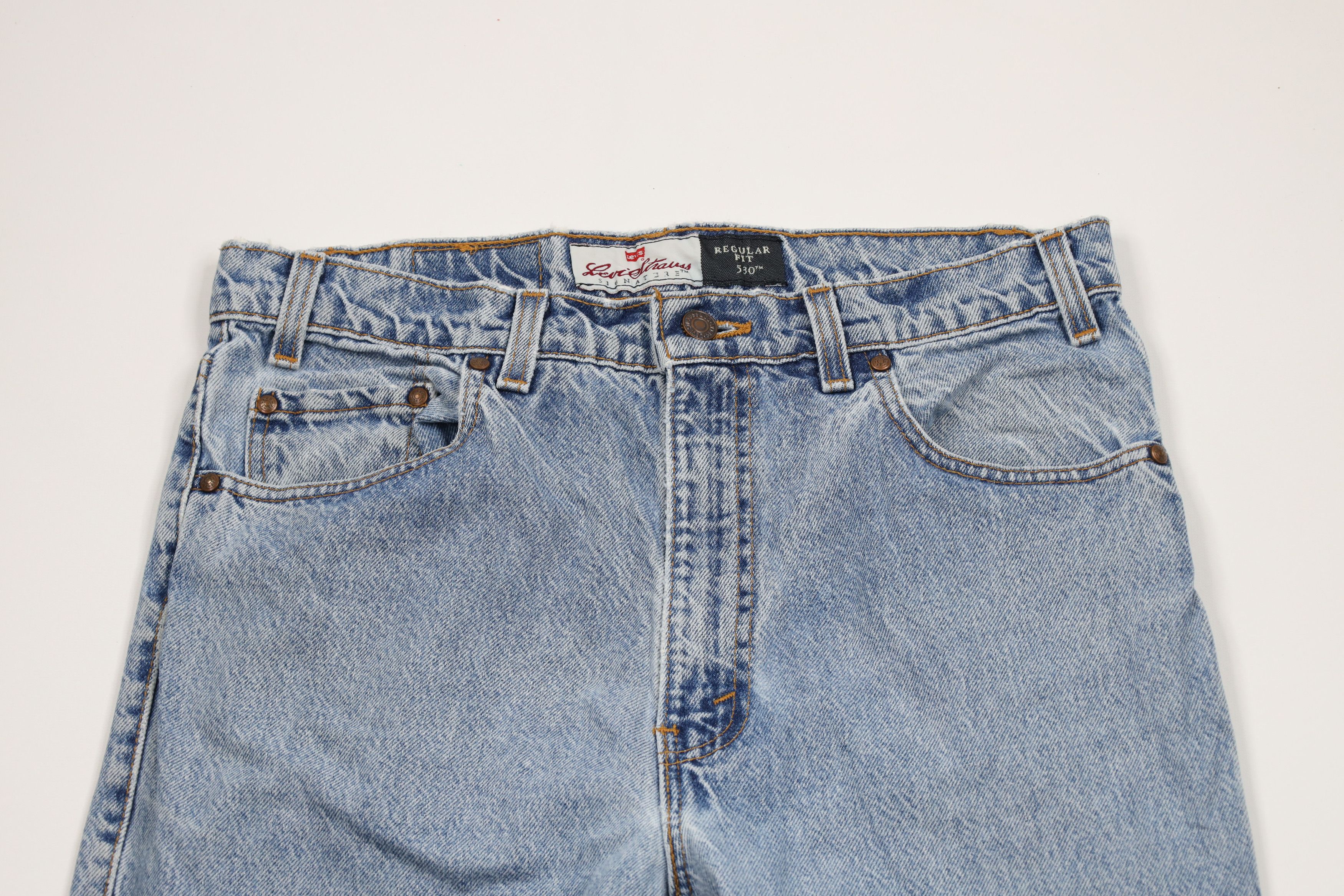 Levi's × Vintage Vintage 90s Levis 530 Regular Fit Denim Jeans Blue Cotton Size US 32 / EU 48 - 2 Thumbnail