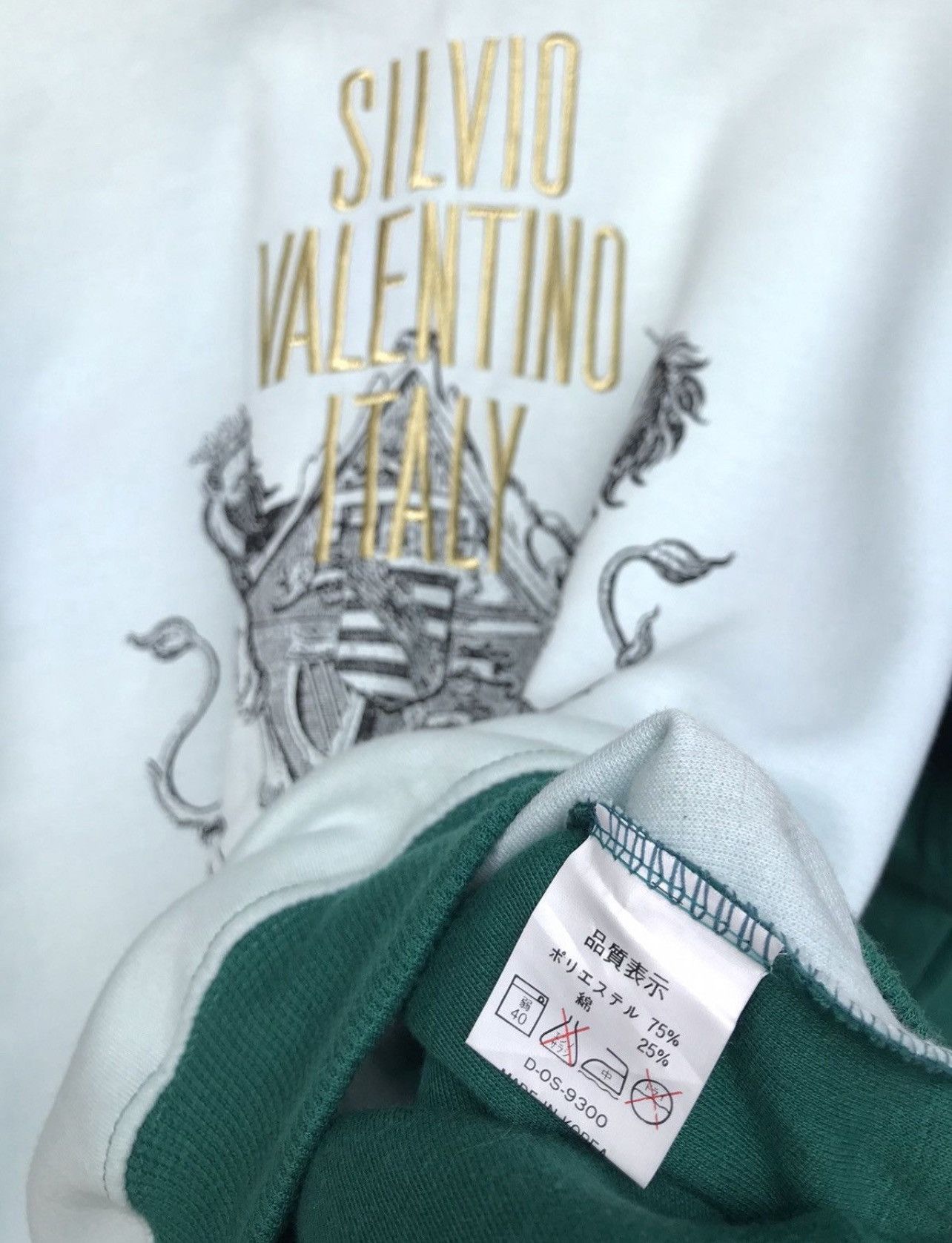 Valentino Vintage Silvio Valentino Spellout Embroidered Sweatshirt Size US L / EU 52-54 / 3 - 6 Thumbnail