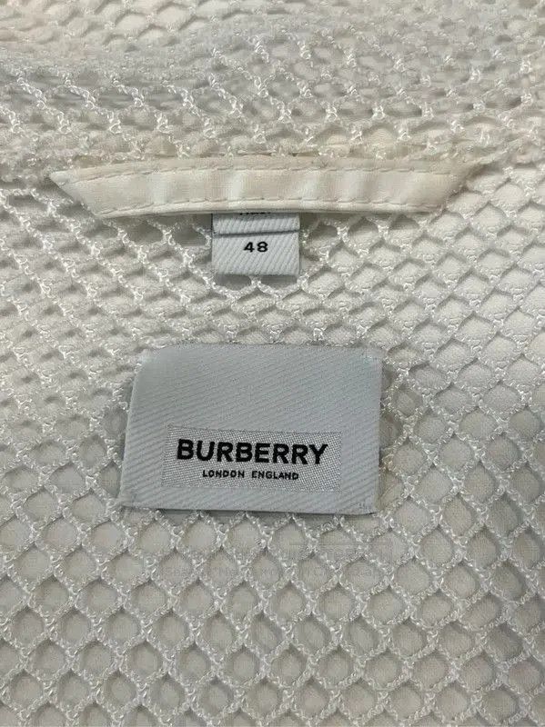 Burberry Burberry Women's L-Size White Cotton Coat. Size L / US 10 / IT 46 - 5 Thumbnail