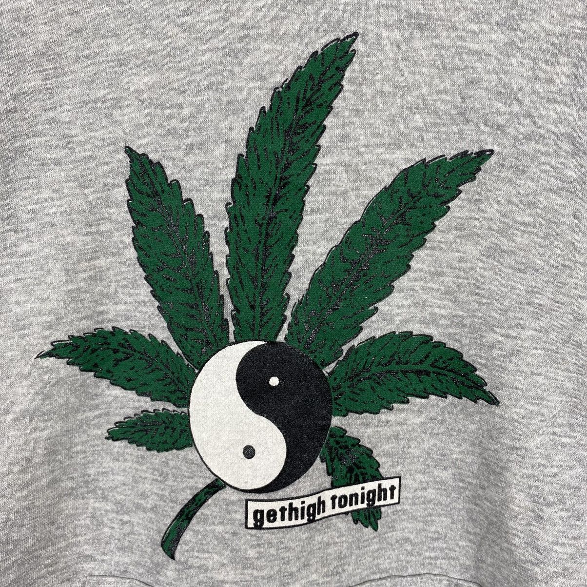 Vintage Vintage 90's GET HIGH TONIGHT Graphic Hoodie Pullover Size US M / EU 48-50 / 2 - 2 Thumbnail