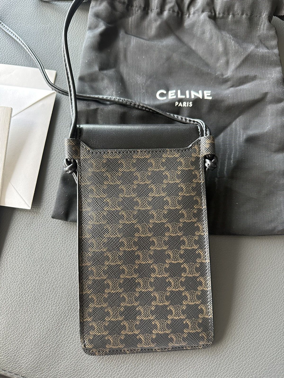 Celine × Hedi Slimane Celine by Hedi Slimane Monogram Crossbody Bag Brand New Size ONE SIZE - 4 Thumbnail
