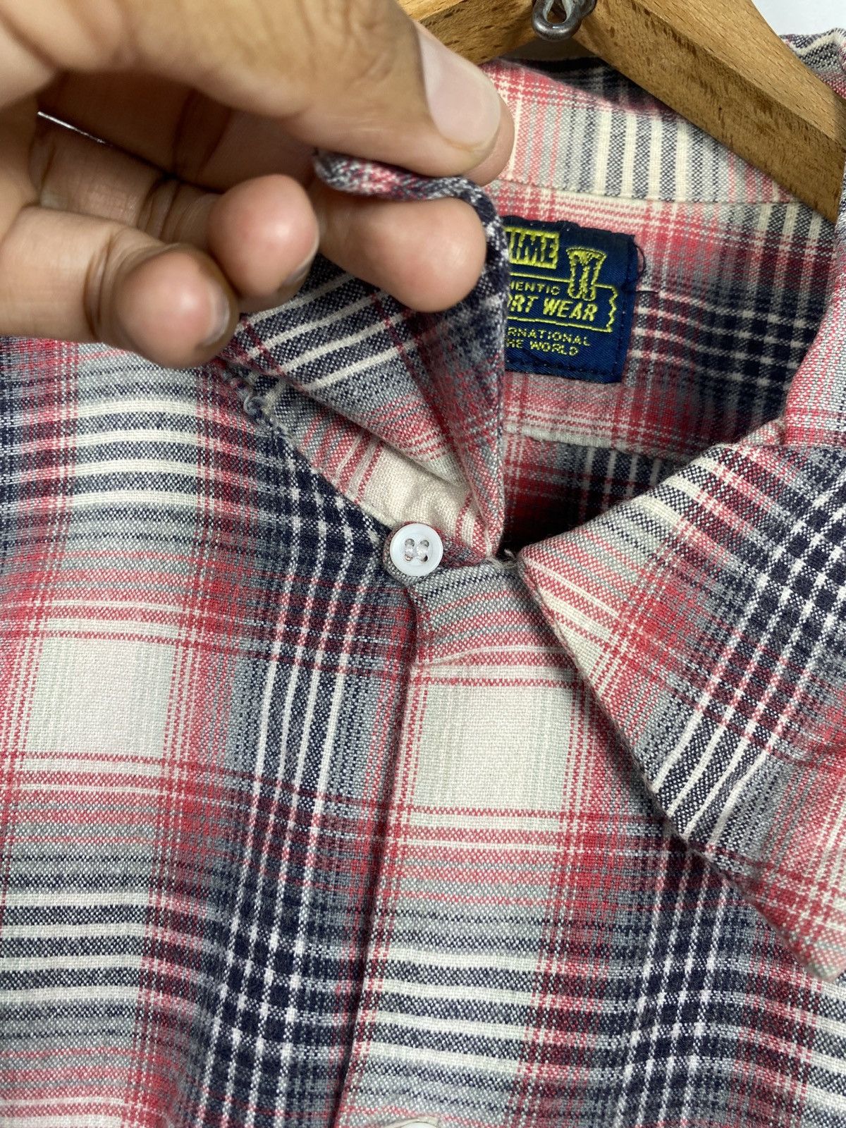 Denime × Japanese Brand × Vintage Denime flap packet looper collar long sleeve shirt Size US L / EU 52-54 / 3 - 4 Thumbnail