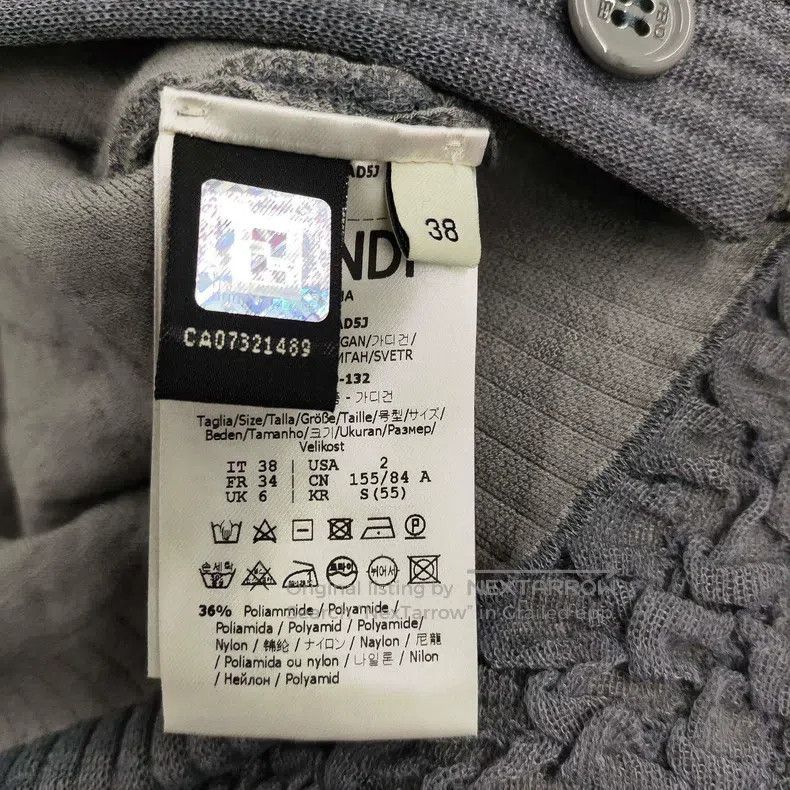 Fendi Fendi Grey Top Size XS / US 0-2 / IT 36-38 - 2 Thumbnail