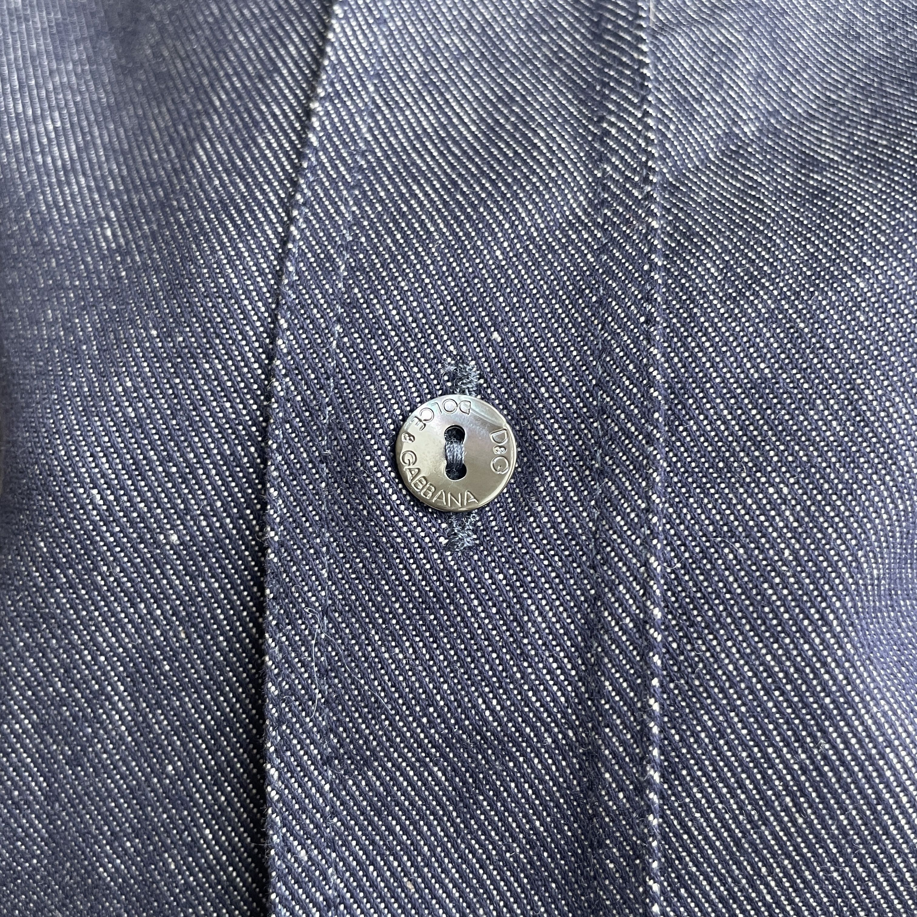 Dolce & Gabbana Dolce & Gabbana Vintage Chambray Shirt Size L Size US L / EU 52-54 / 3 - 7 Thumbnail