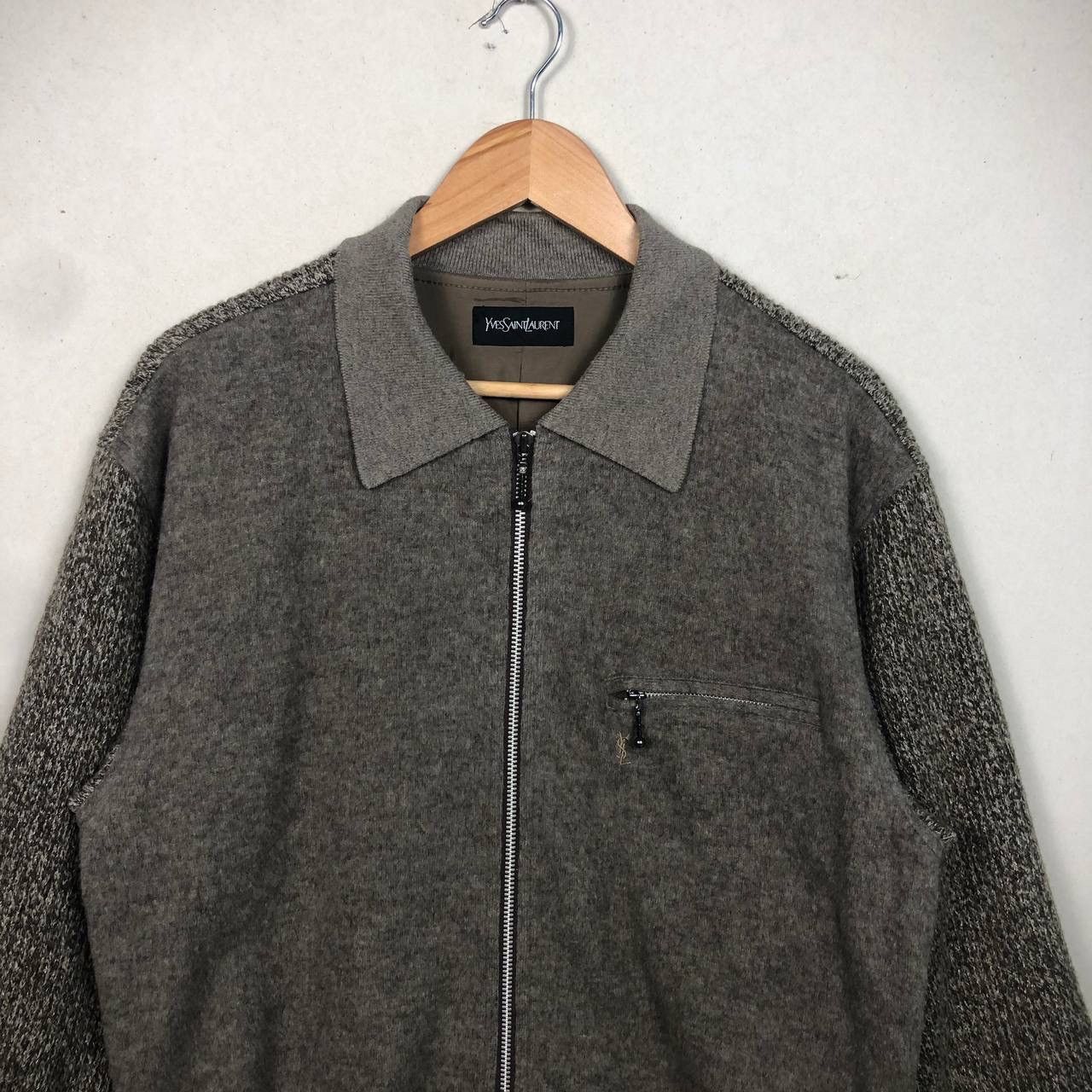 Yves Saint Laurent Yves Saint Laurent Wool Brown Jacket Size US M / EU 48-50 / 2 - 3 Thumbnail