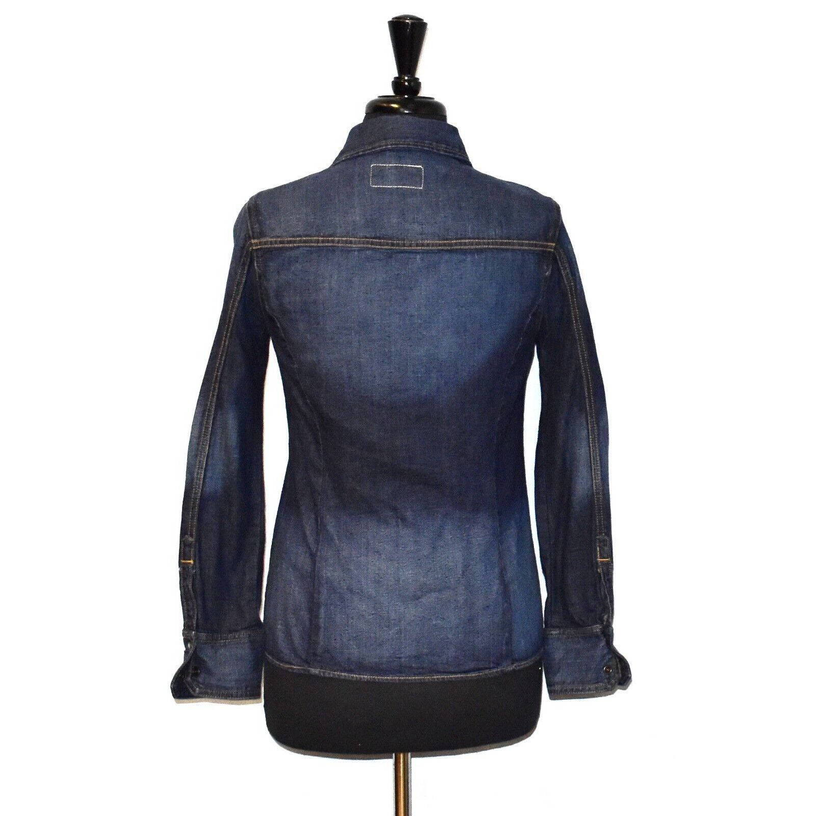 Rag & Bone B0 NEW RAG & BONE Kensington Blue Denim Shirt W1A28K605 XS Size XS / US 0-2 / IT 36-38 - 3 Thumbnail
