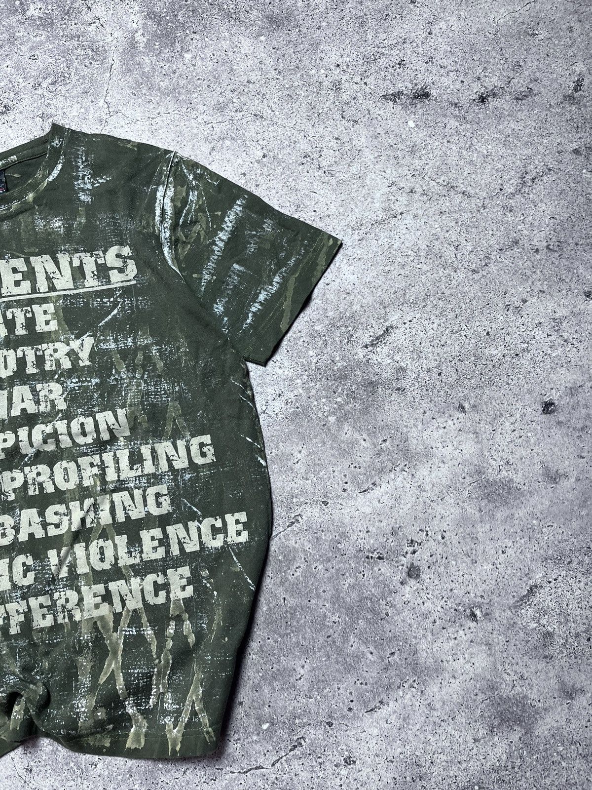 Diesel × Vintage Vintage Diesel Military Style Crazy T Shirt Size M Y2k Size US M / EU 48-50 / 2 - 4 Thumbnail
