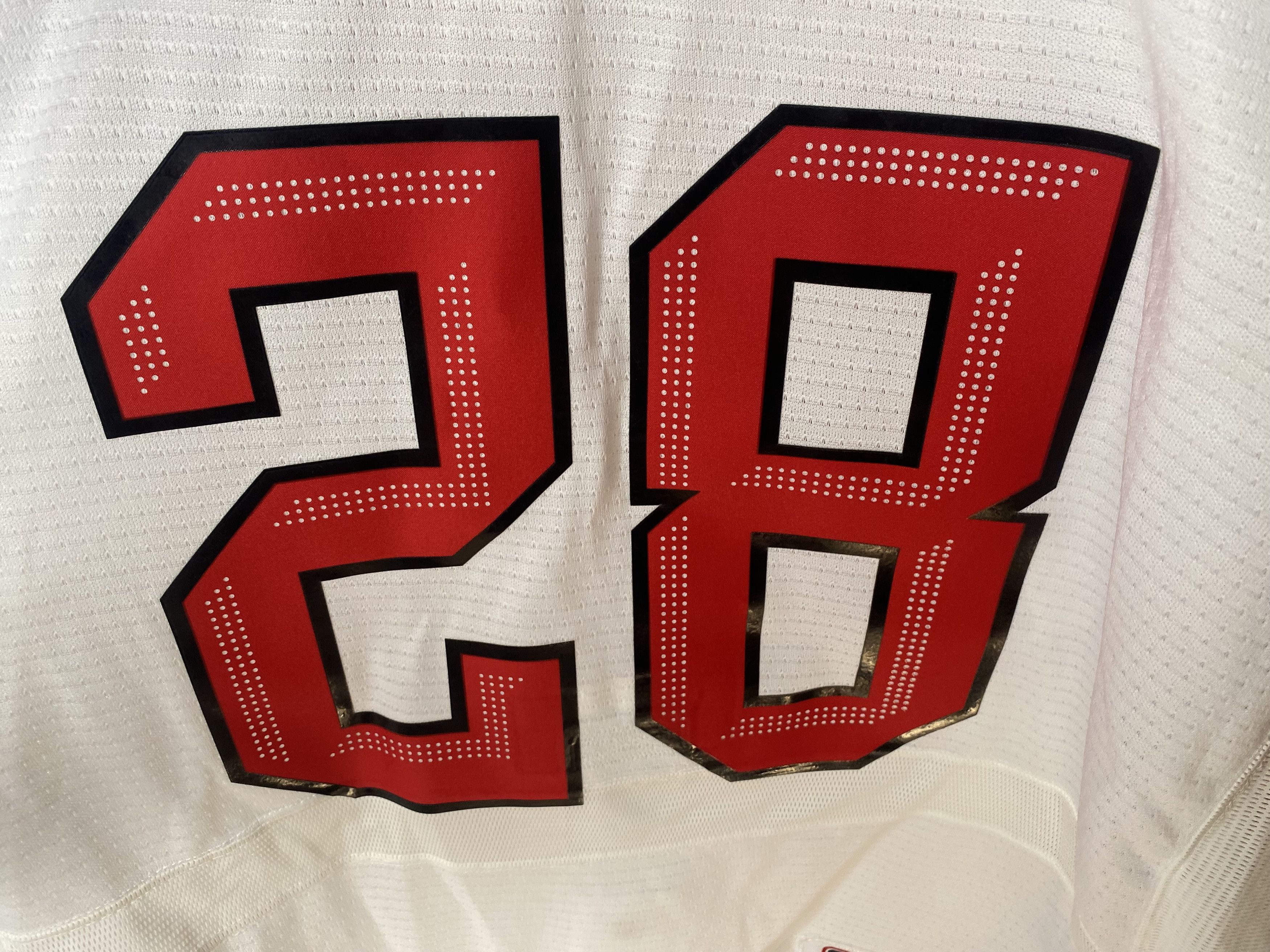 Nike #28 SWITZERLAND TEAM 2022 MATCH WORN ICE HOCKEY JERSEY SHIRT Size US L / EU 52-54 / 3 - 3 Thumbnail