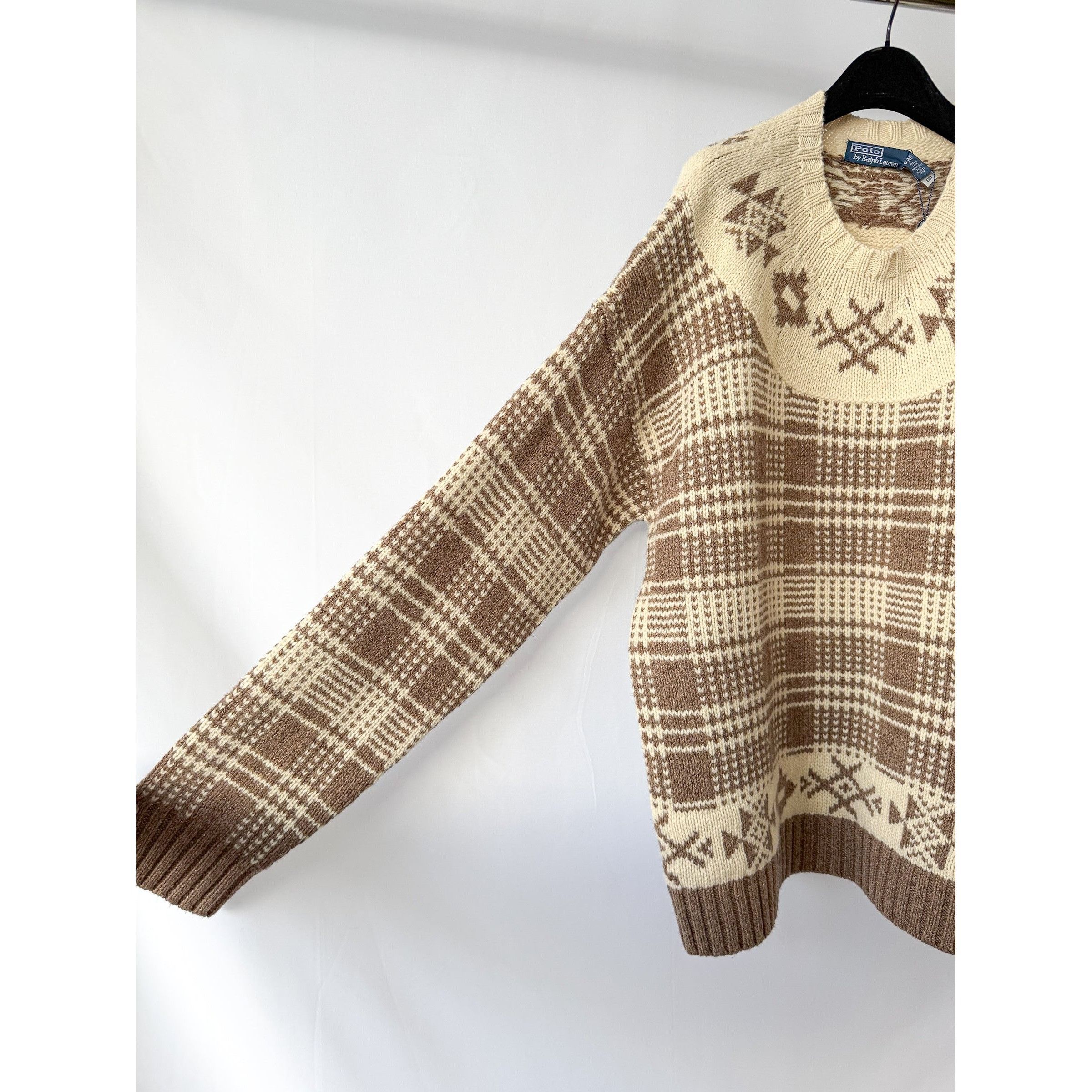 Polo Ralph Lauren Ralph Lauren Polo Plaid Wool Linen Jumper Size US XXL / EU 58 / 5 - 9 Thumbnail