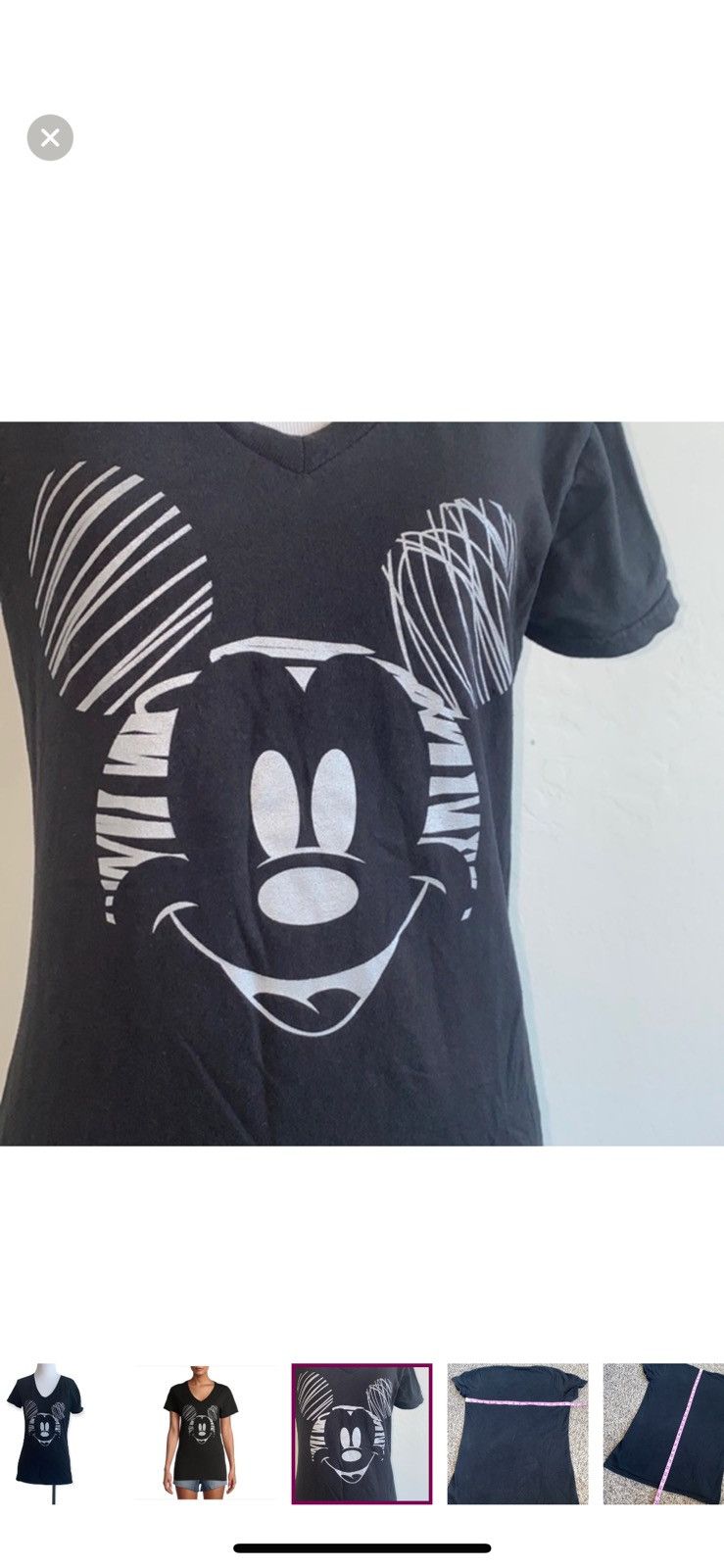 Disney Disney Mickey Mouse medium black t shirt‎ Size M / US 6-8 / IT 42-44 - 5 Thumbnail