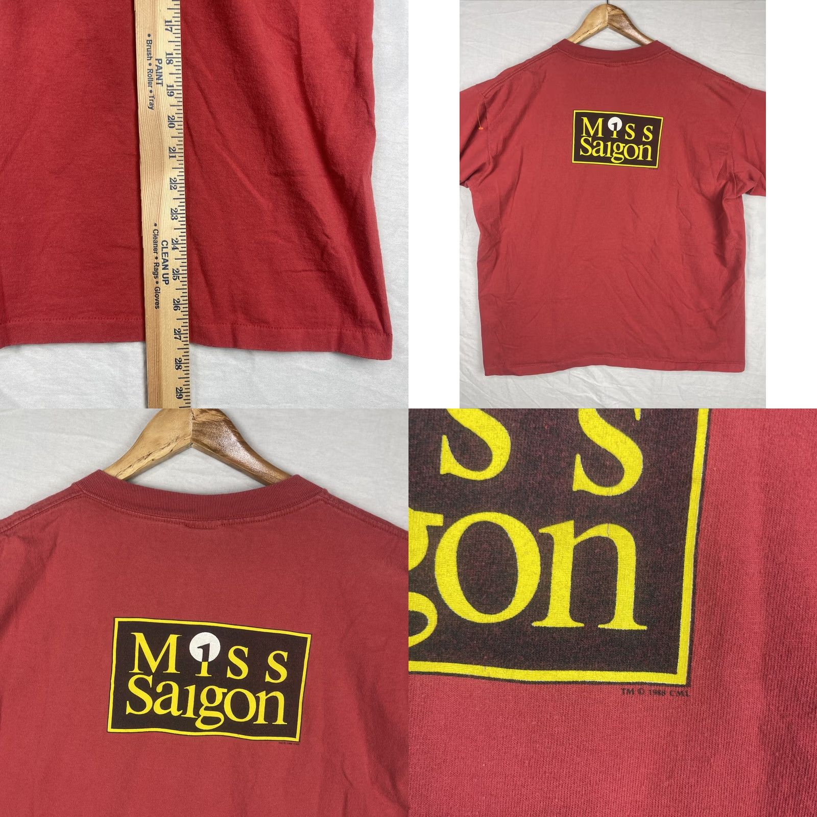 Vintage Vintage Miss Saigon Shirt Mens XL Red Broadway Musical Tennessee River Tee 80s Size US XL / EU 56 / 4 - 8 Thumbnail
