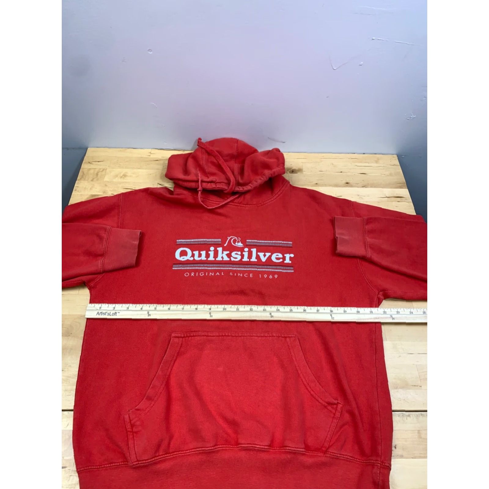 Quiksilver Quiksilver Hoodie Mens M Red Logo Surf Beach Pullover 11520 Size US M / EU 48-50 / 2 - 5 Thumbnail