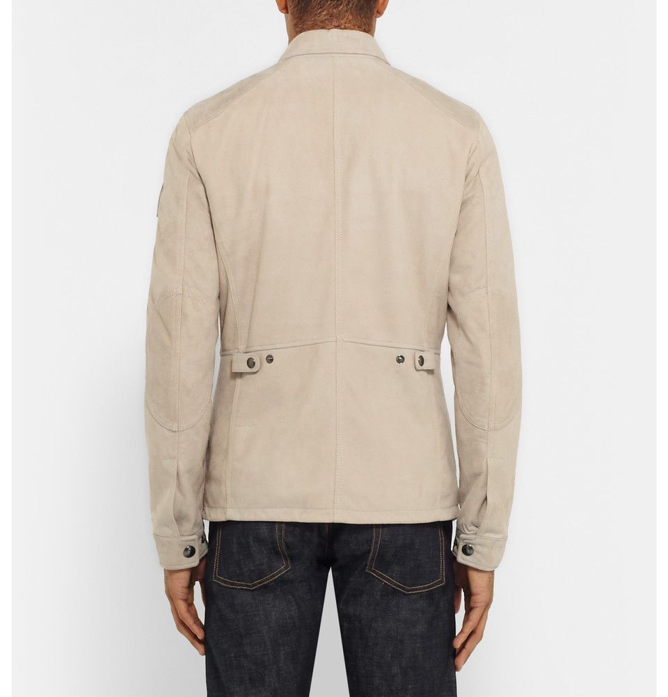 Belstaff Coveted, Badass New $2,500 BELSTAFF Beige Suede Field Jacket Size US M / EU 48-50 / 2 - 11 Thumbnail