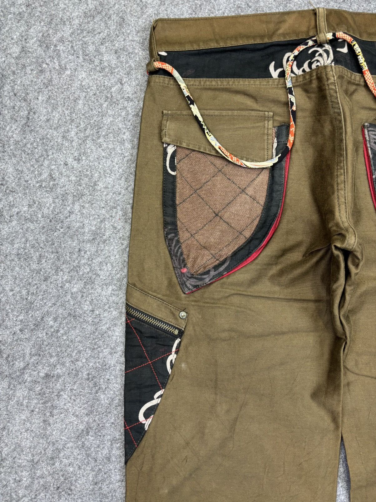 Japanese Brand 💥Artisanal💥GEMSTONE Japan Streetwear 3D Cargo Pant F727 Size US 32 / EU 48 - 14 Thumbnail