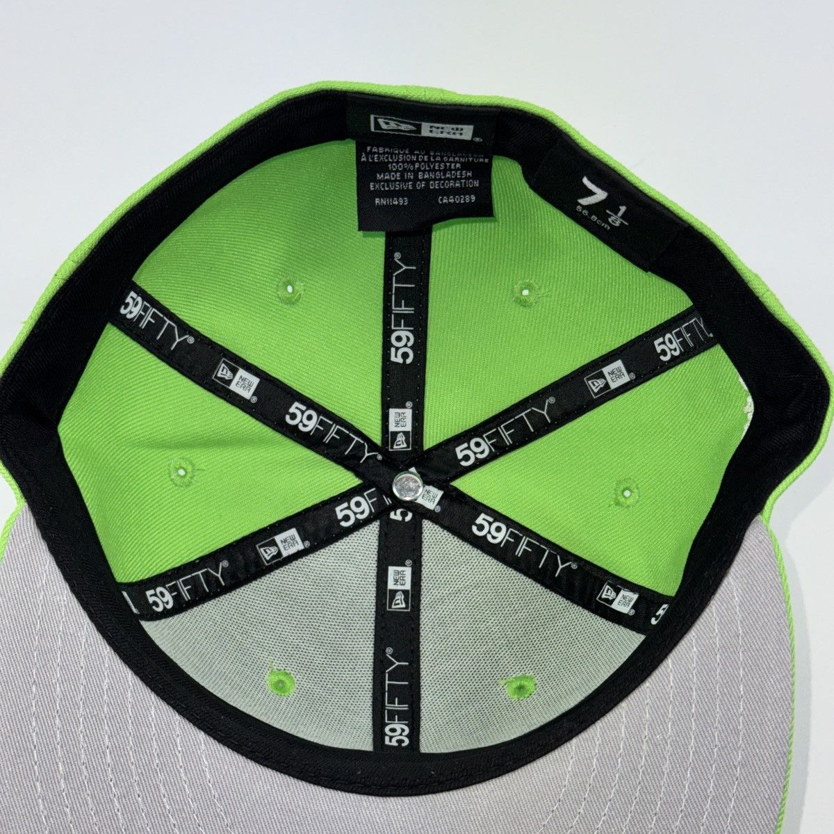 New Era LIME MANNAHATTA EMBROIDERED CAP 7 1/8 Size ONE SIZE - 5 Thumbnail