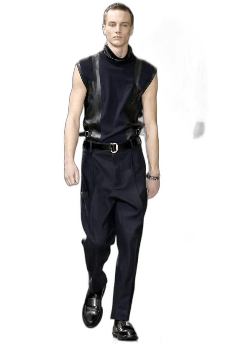 Yves Saint Laurent YSL Runway Patchwork Lambskin Wool Trousers Size US 32 / EU 48 - 1 Thumbnail