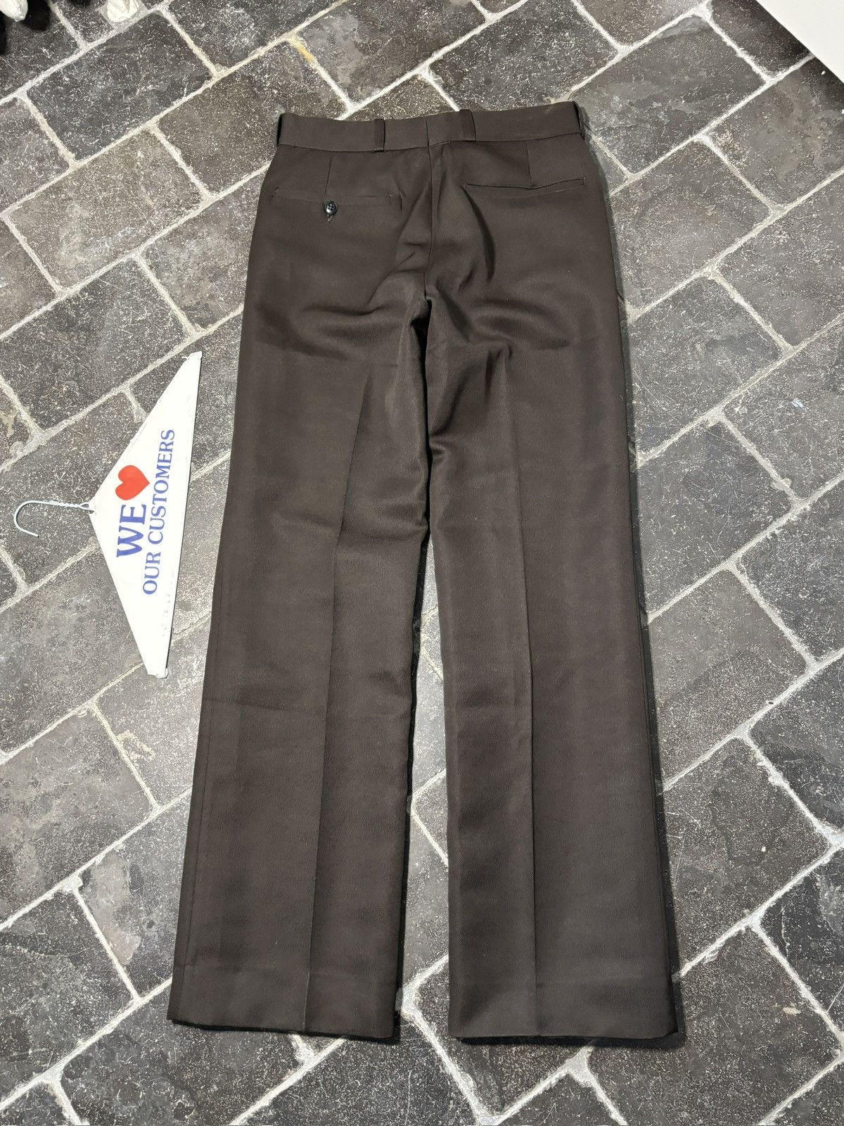 Vintage True Vintage Trousers Dark Brown Polyester 1960s 1970s 30x32 Size 34R - 15 Thumbnail